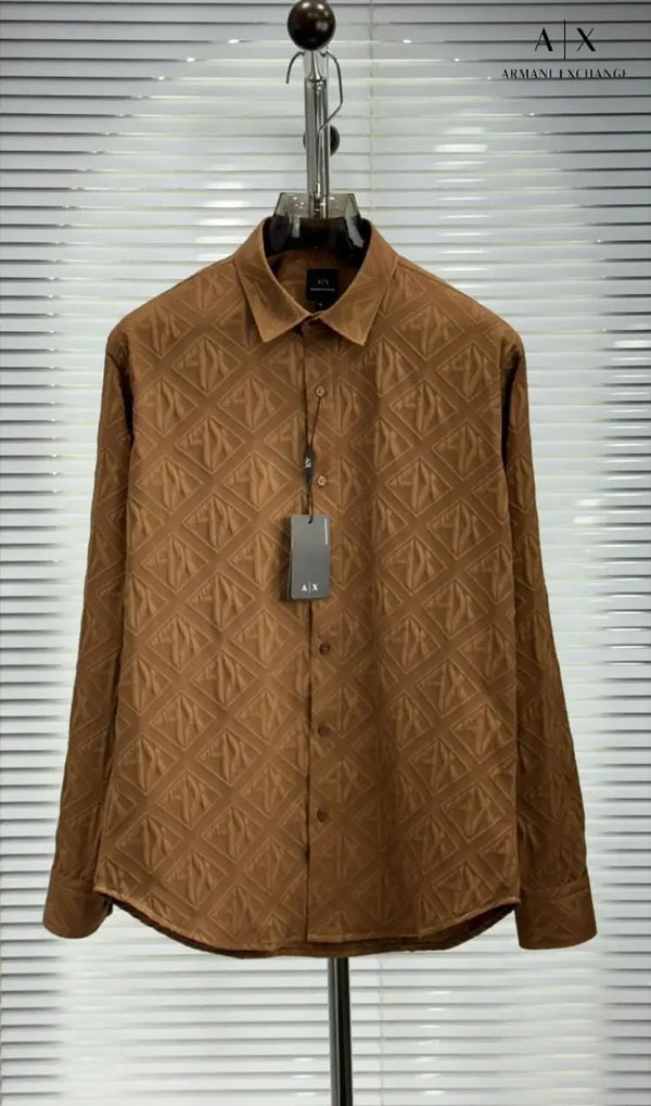 Arman i Exchange Tan Luxury Shirt With Premium Box Packing