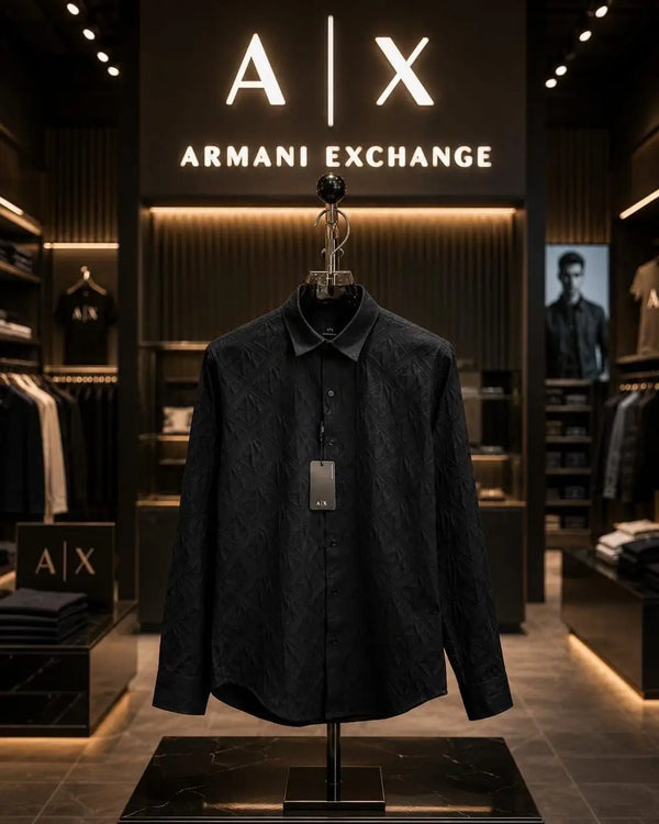 Arman i Exchange Black Luxury Shirt With Premium Box Packing