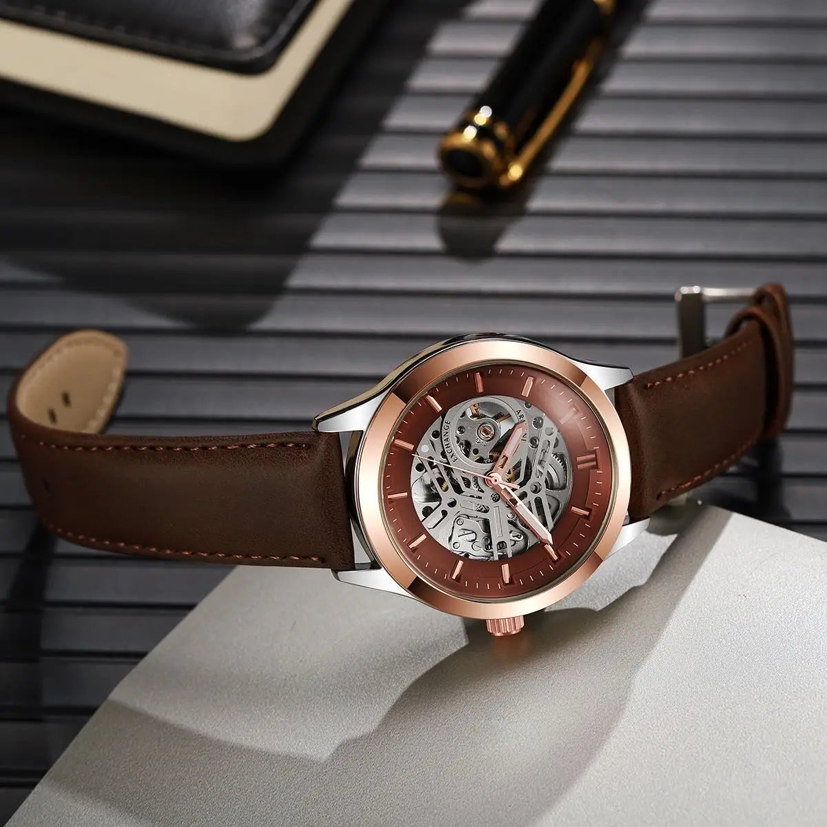 Armani Exchange (A|X) Leather Automatic japan Main image