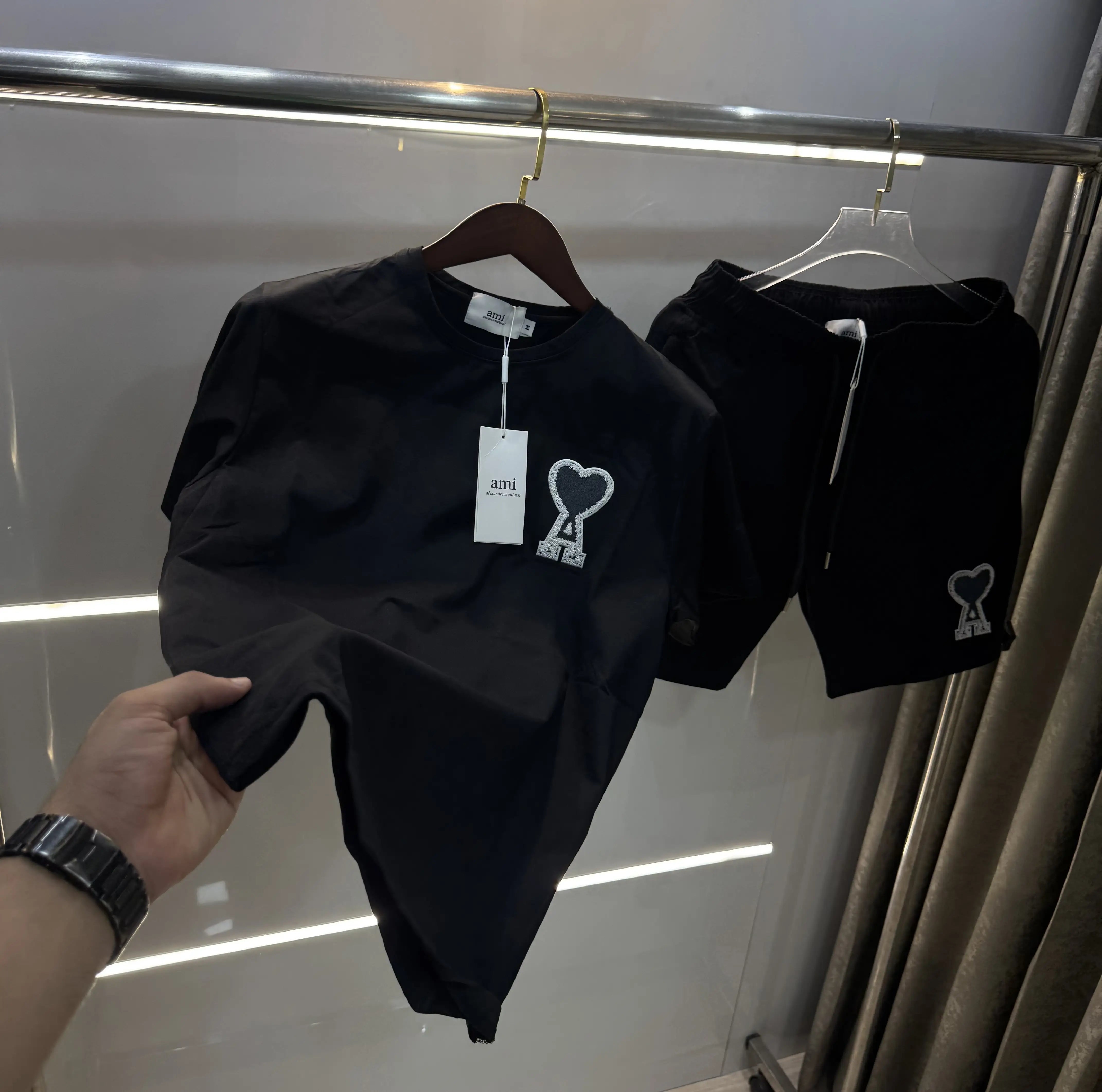 Ami Paris Black Logo Work Imported cord set Main image