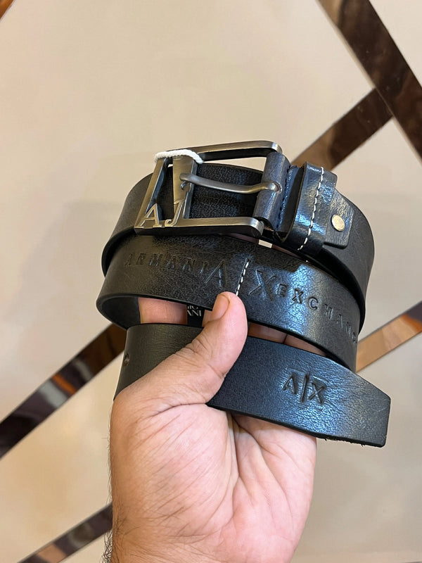 AX ARMANI EXCHANGE PREMIUM QUALITY IMP LEATHER BELTS WITH OG BOX AX-125