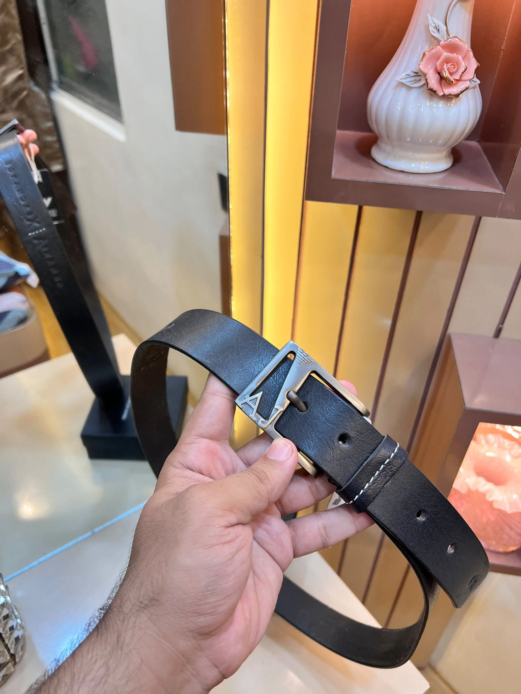 AX ARMANI EXCHANGE PREMIUM QUALITY IMP LEATHER BELTS WITH OG BOX AX-125