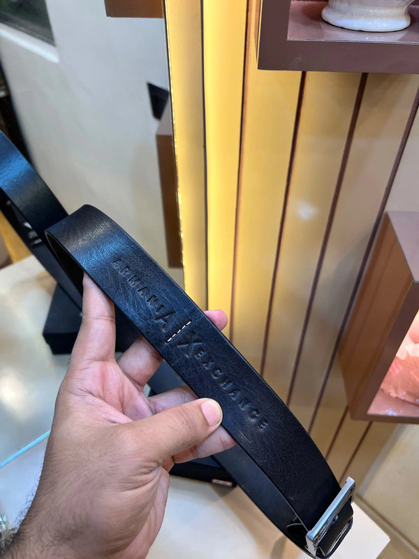 AX ARMANI EXCHANGE PREMIUM QUALITY IMP LEATHER BELTS WITH OG BOX AX-125