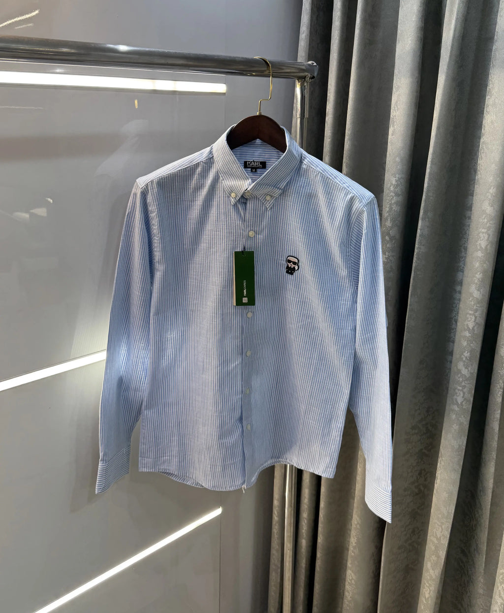 Karl Lagerfeld Blue Printed Premium Shirt