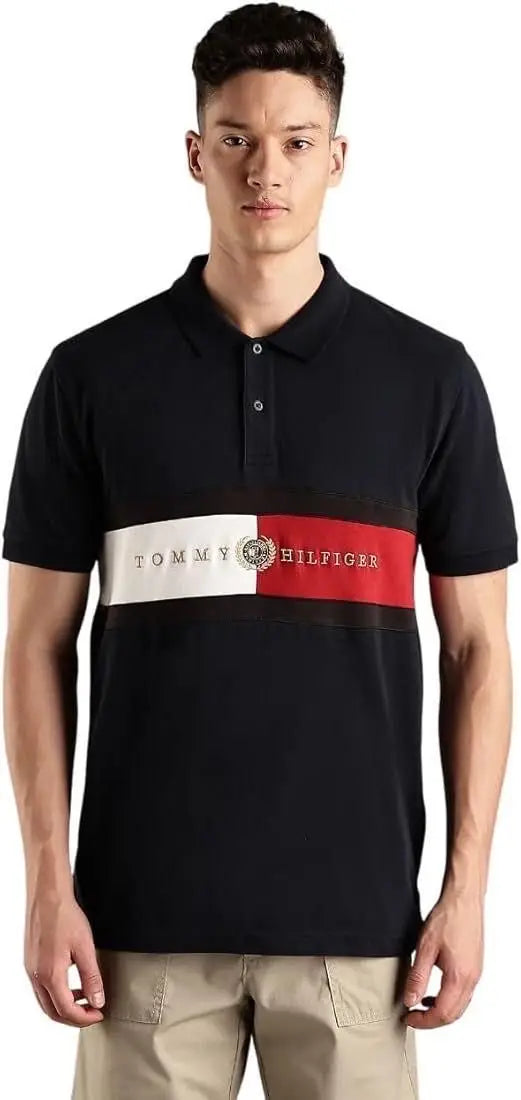 Tommy Hilfiger Black Premium Polo T-shirt