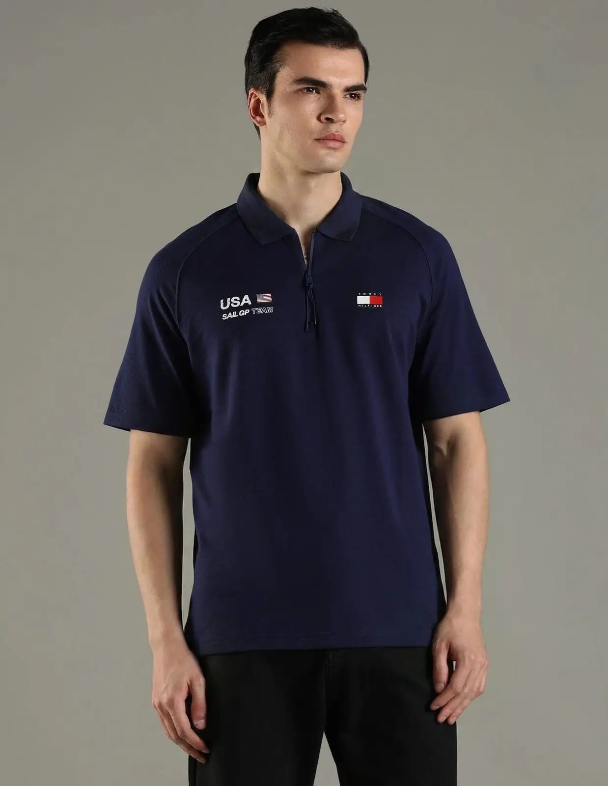 Tommy Hilfiger Navy Blue Premium Polo T-shirt Main image