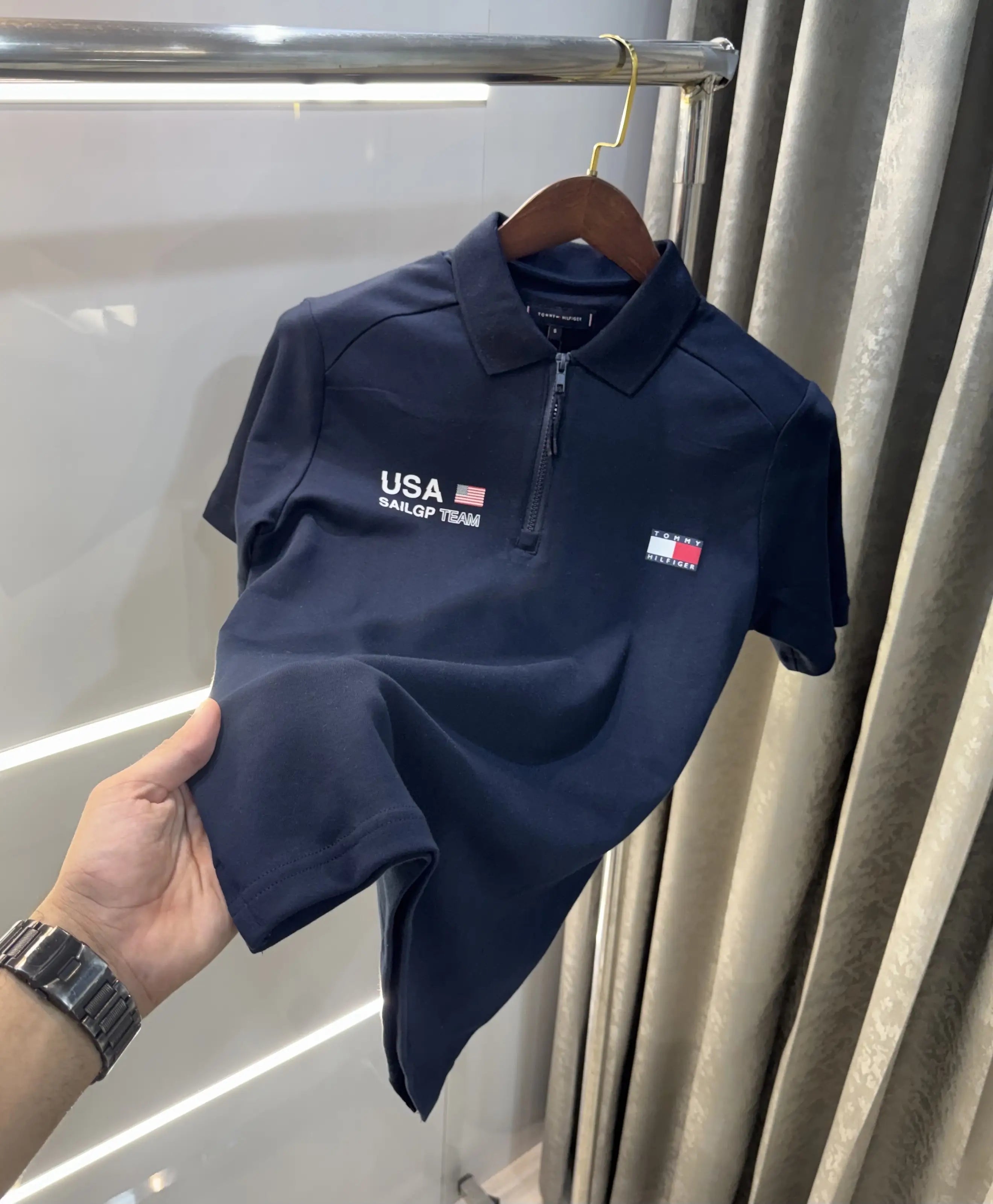 Tommy Hilfiger Navy Blue Premium Polo T-shirt Secondary image