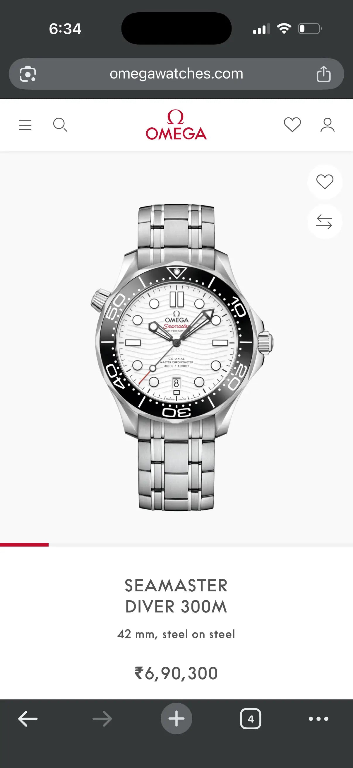 Omeg_ Seamaster diver 300m automatic metal