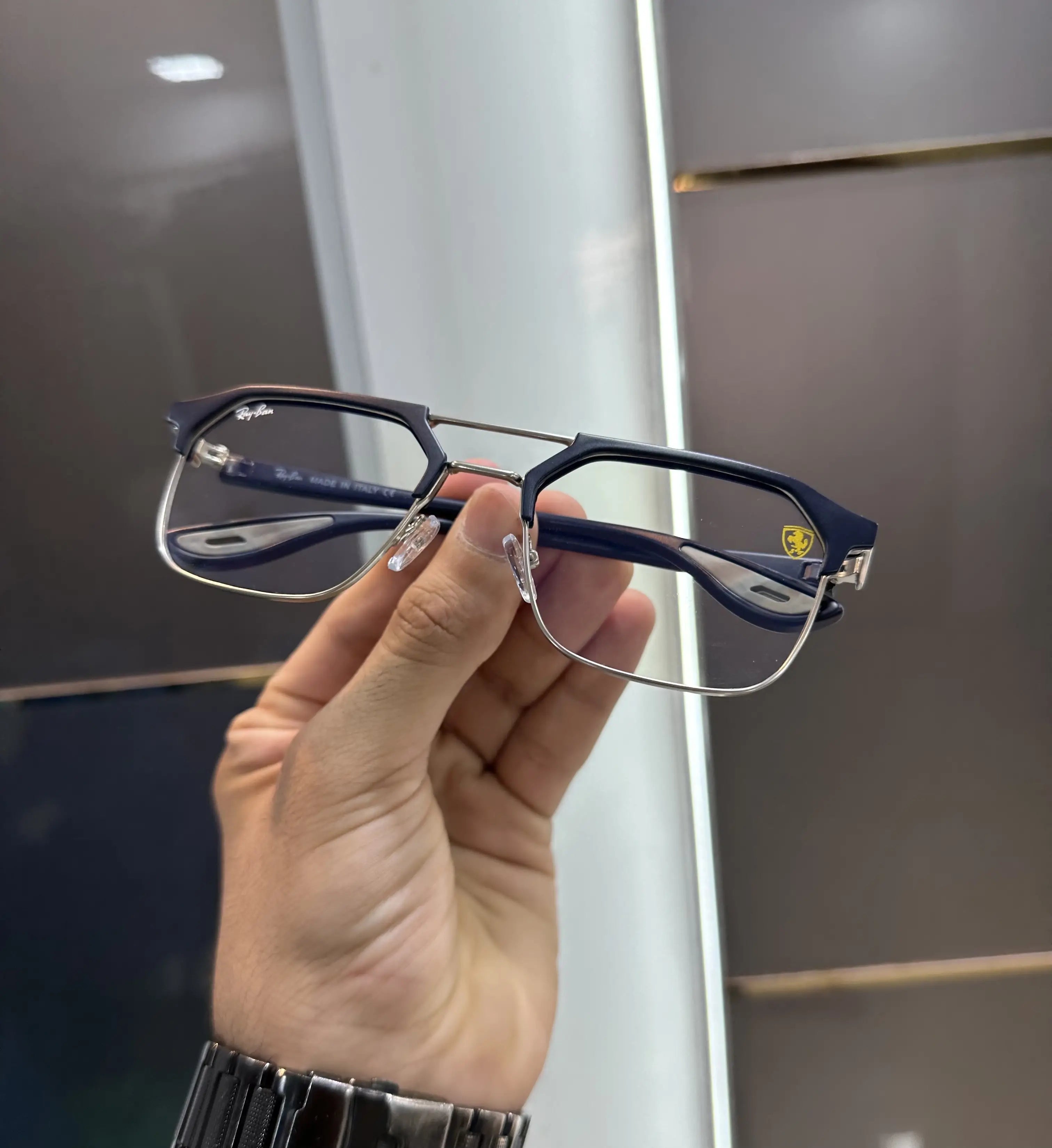 RayBan Matt Blue Premium Glasses 04 Secondary image