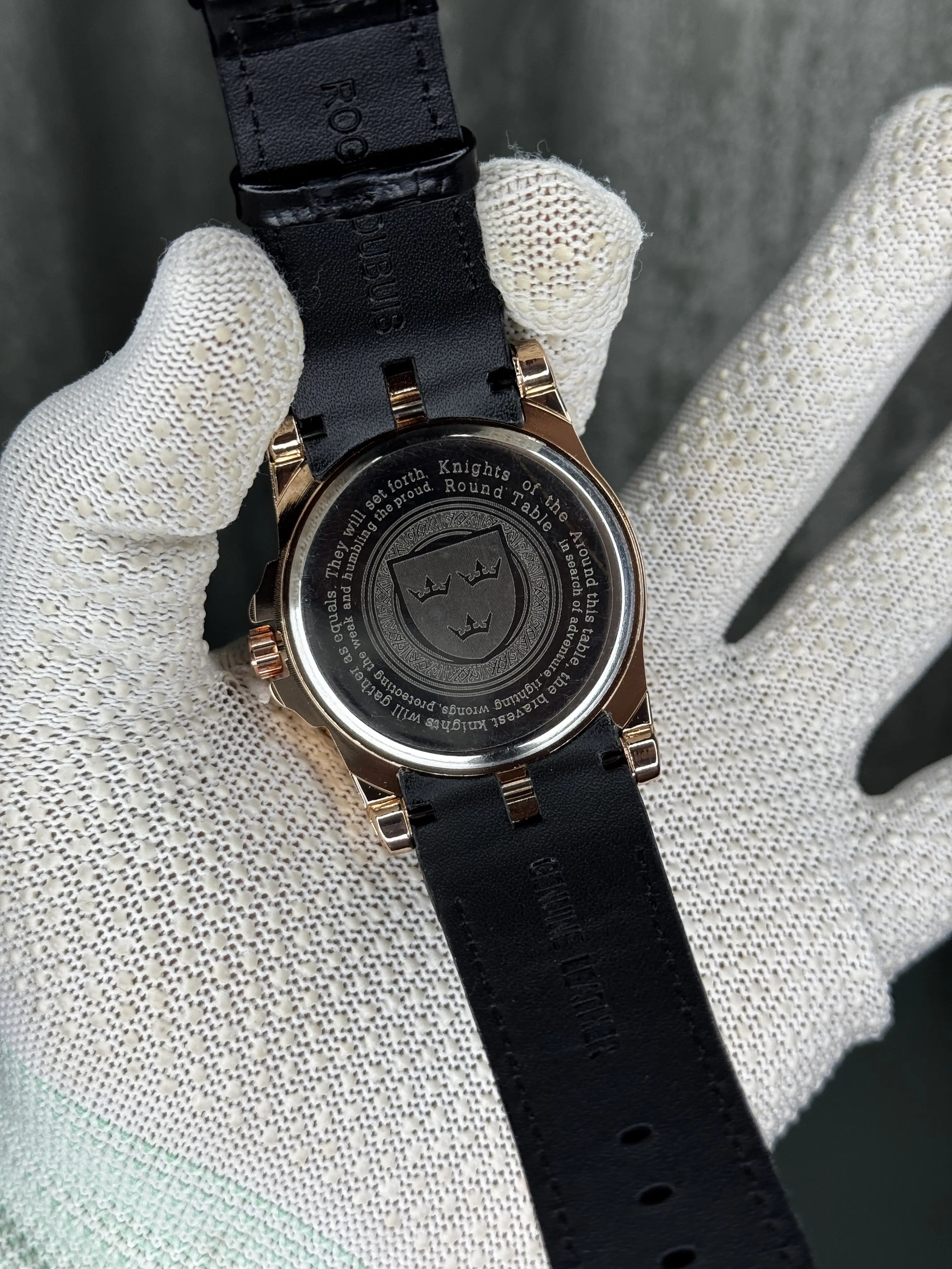 Roger Dubuis Gold Black Onola Twelve Knights Premium Watch