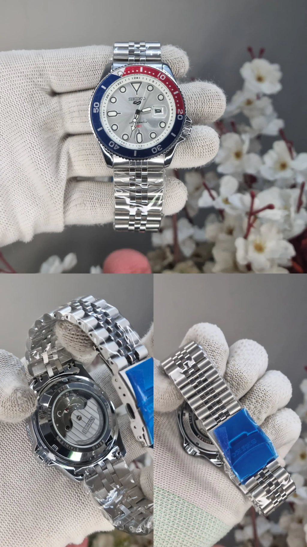 SEIKO 5 SPORTS GMT BLUE RED