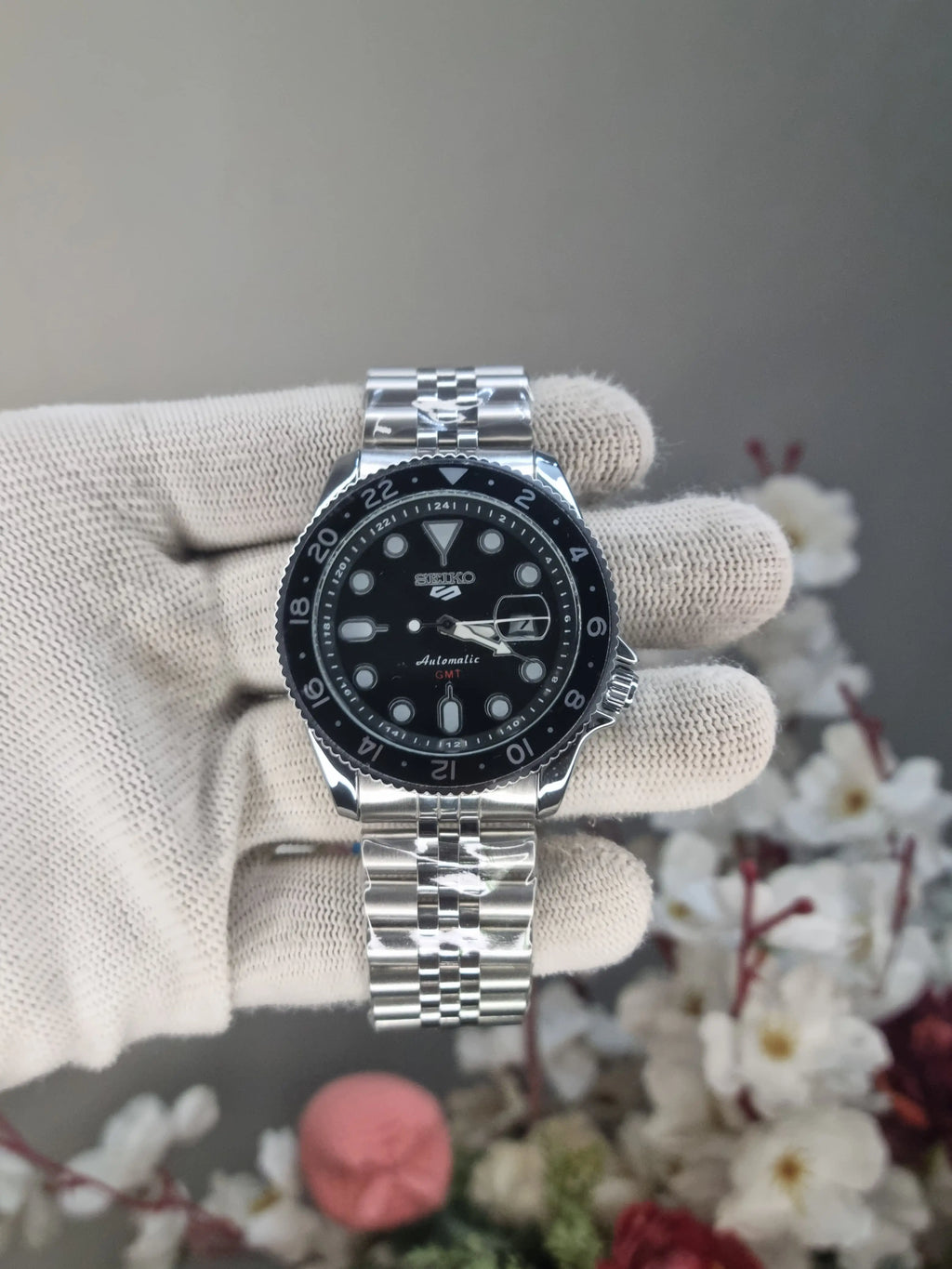 SEIKO 5 SPORTS GMT BLACK DIAL
