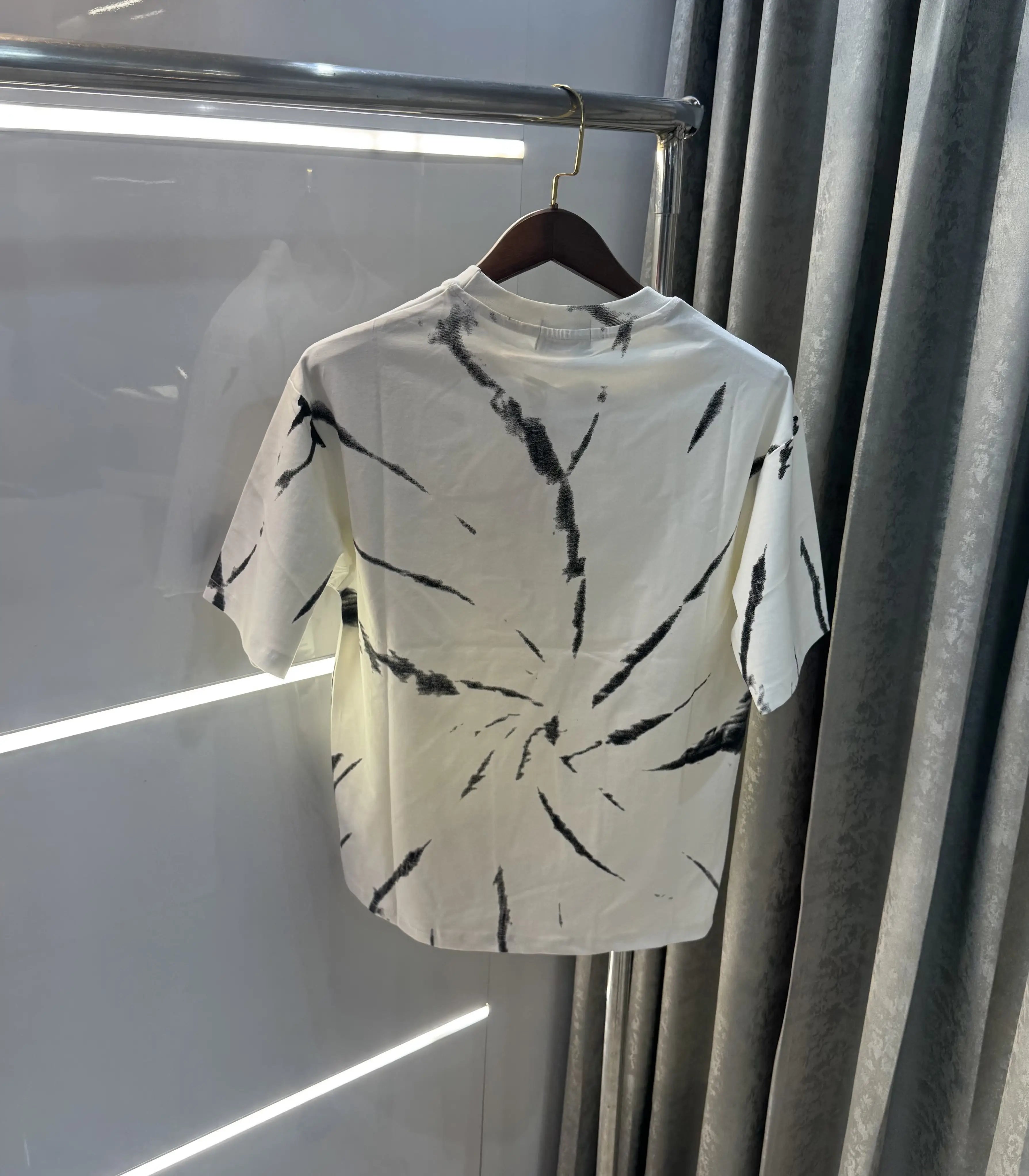 Celine White Printed Imported Oversized T-shirt Secondary image