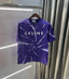 Celine Purple Printed Imported Oversized T-shirt
