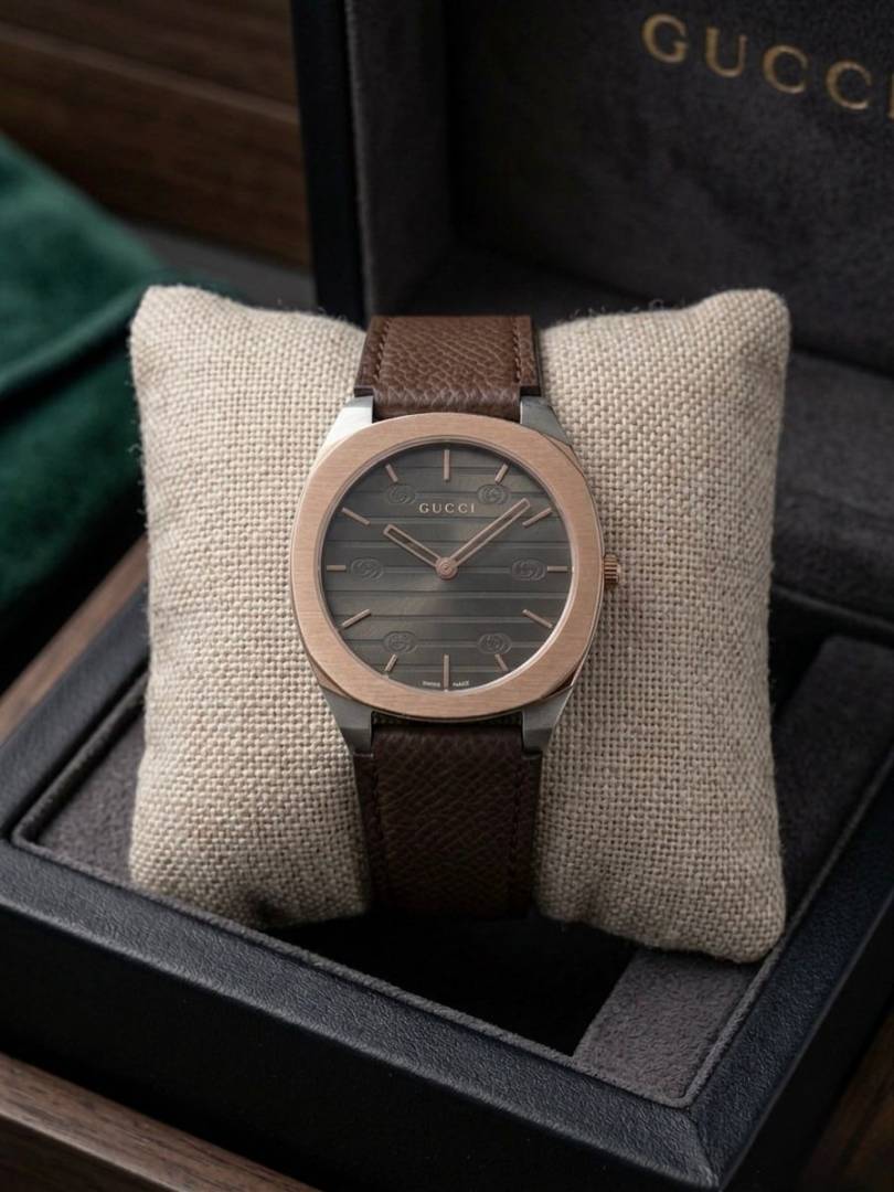 Gucc_i 25H Slim Brown Leather 149