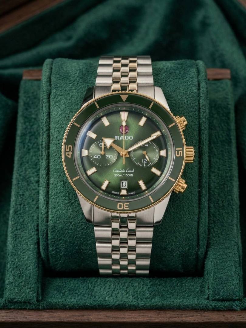 Rad_o Captain Cook Silver Green 186