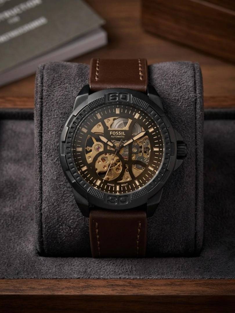 Fossi_l Bronson Automatic Brown Leather 207