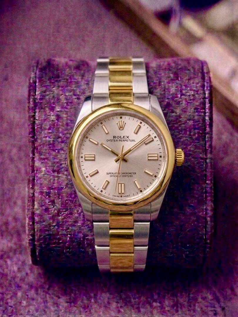 Role_x Oyster Perpetual 2 Tone White 332