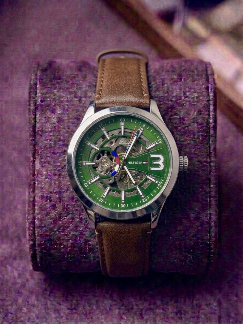 Tommy_Hilfiger Automatic Skeleton Leather Belt 306 Main image
