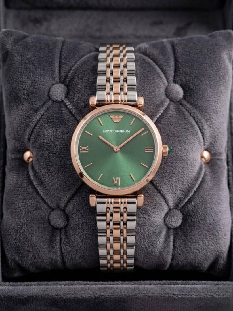Emporio_Arman_i Women 2 Tone Green Dial 191