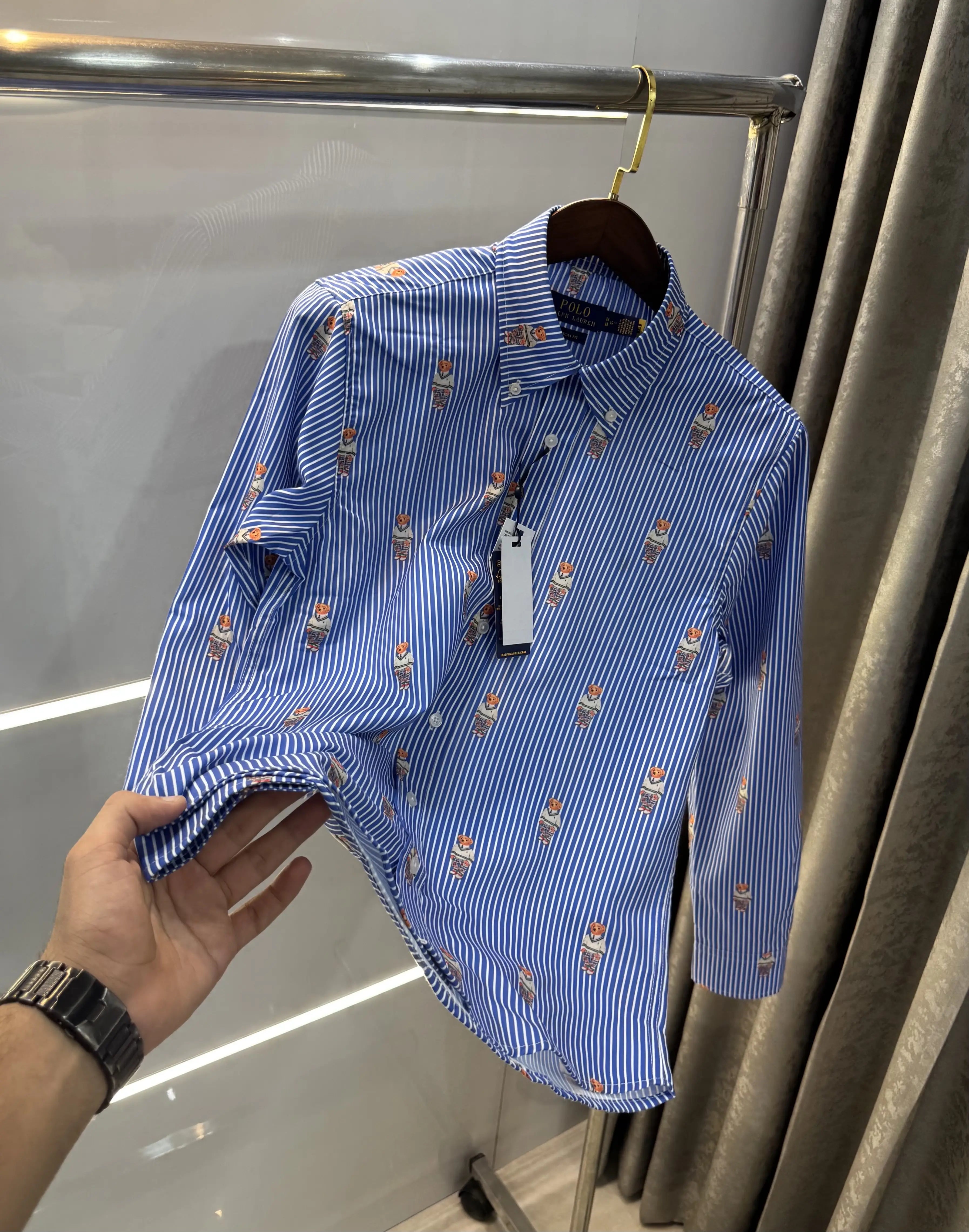 Ralph Lauren Dark Blue Teddy Premium Shirt Main image