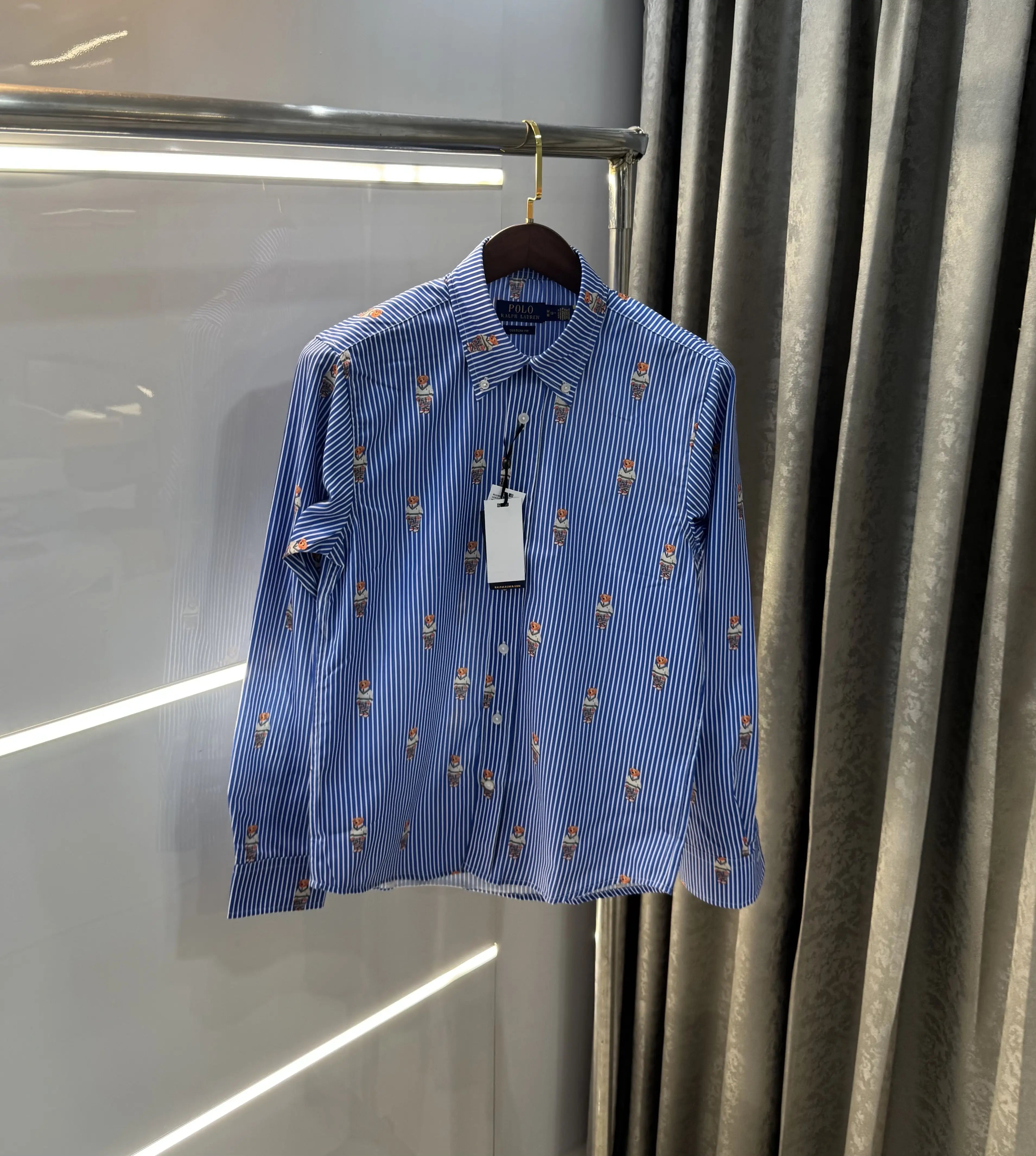 Ralph Lauren Dark Blue Teddy Premium Shirt Secondary image