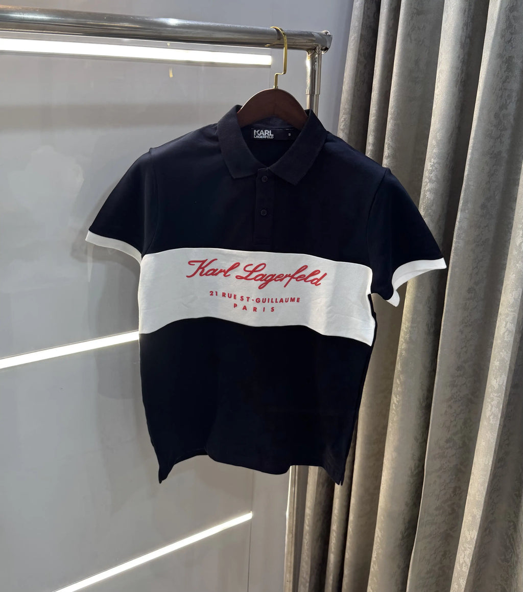 Karl Lagerfled Navy Blue Imported Polo T-Shirt