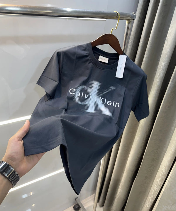 Calvin Klein Dark Grey Logo Work Premium T-Shirt