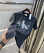 Calvin Klein Dark Grey Logo Work Premium T-Shirt