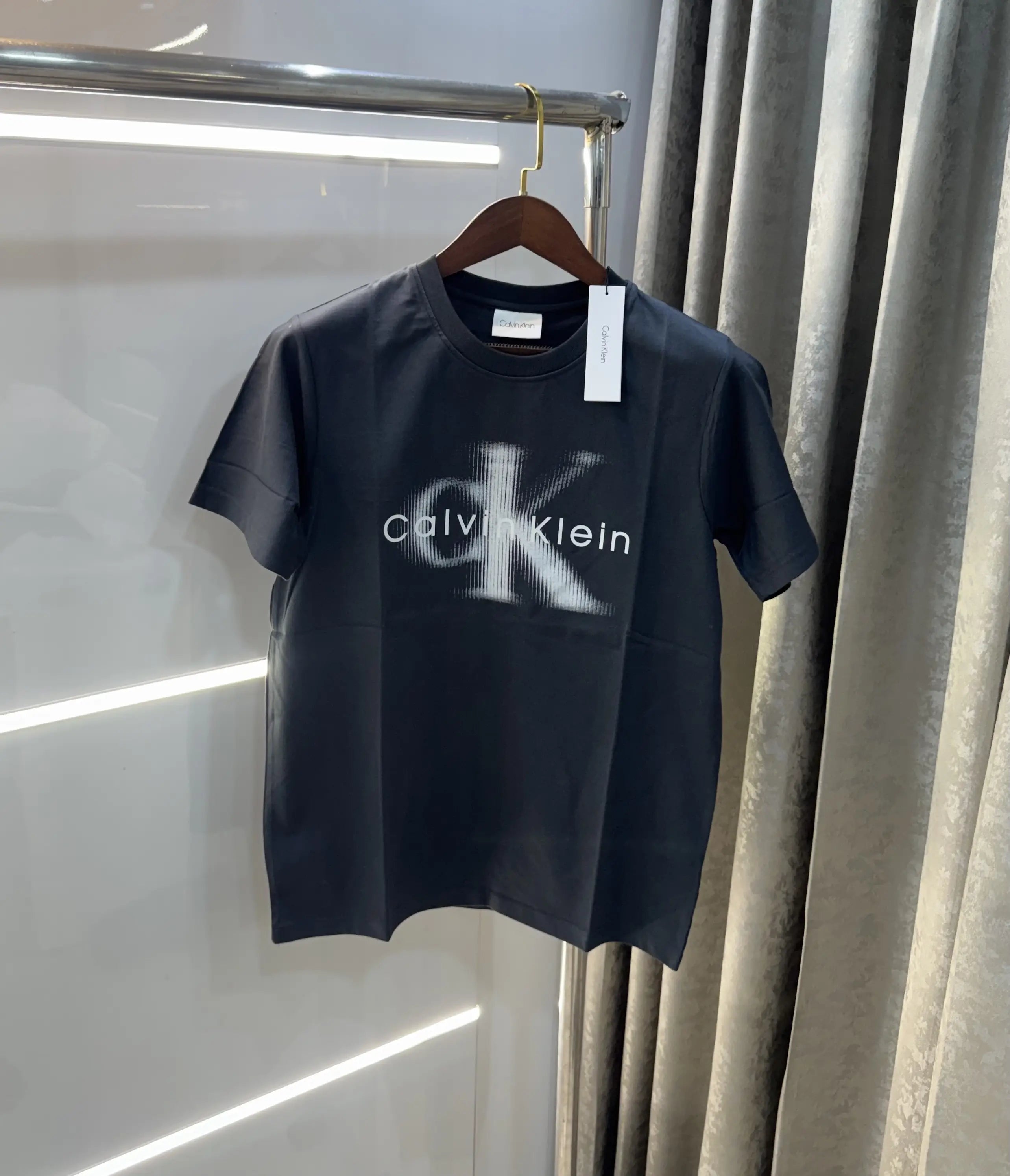 Calvin Klein Dark Grey Logo Work Premium T-Shirt