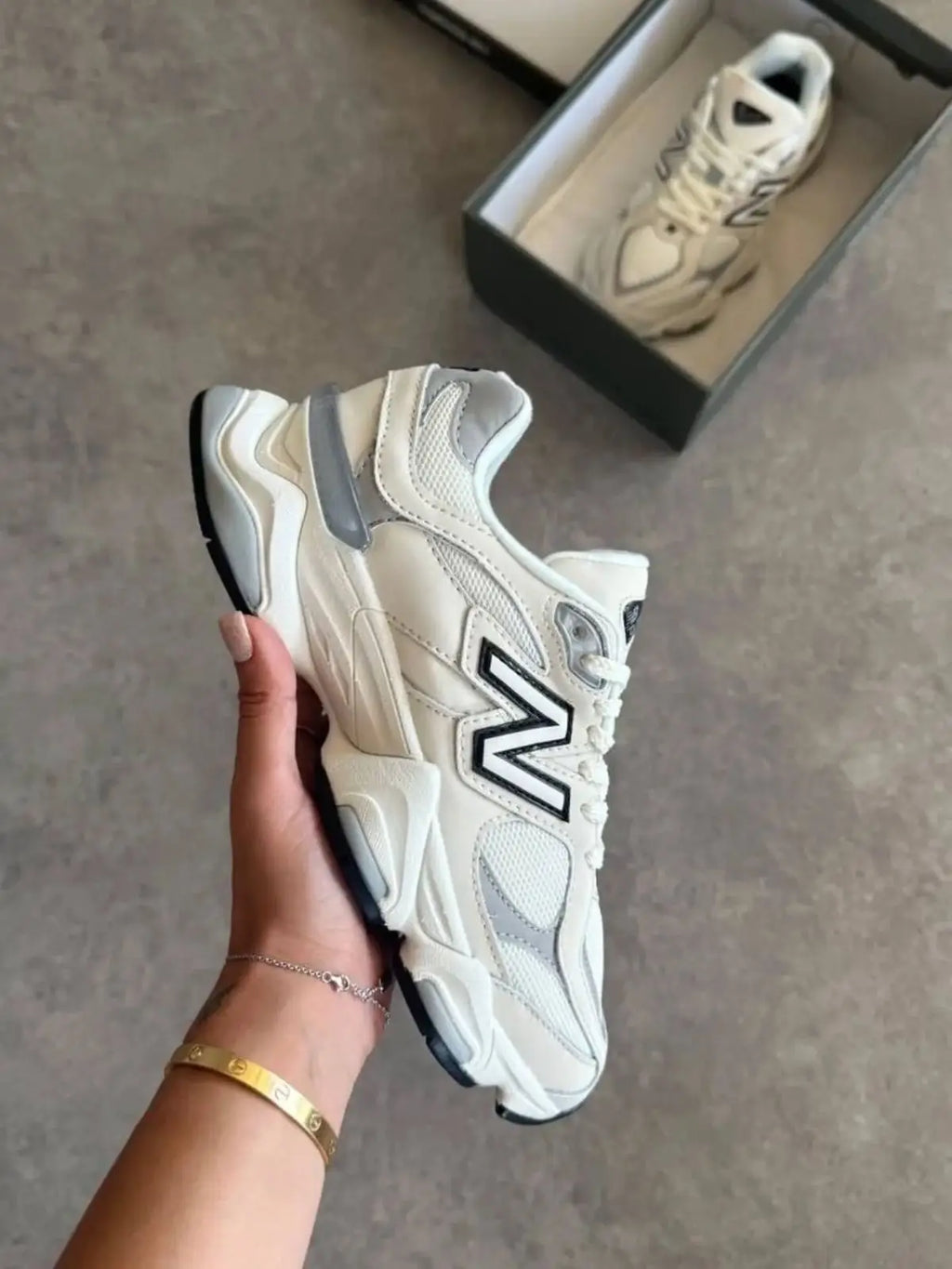 New_Balance 9060 Sea Salt Raincloud Shoes