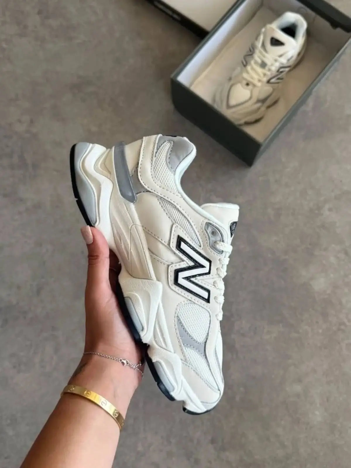 New_Balance 9060 Sea Salt Raincloud Shoes