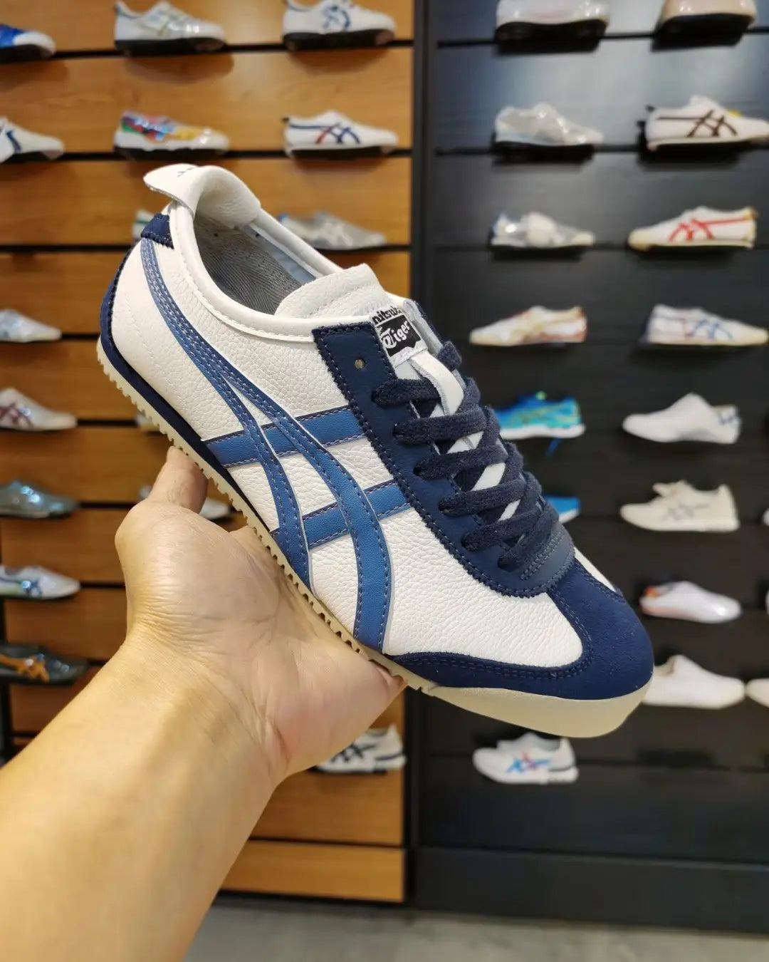 Onitsuk_a Tiger Mexico 66 CreamGrey Floss Sneakers For Men