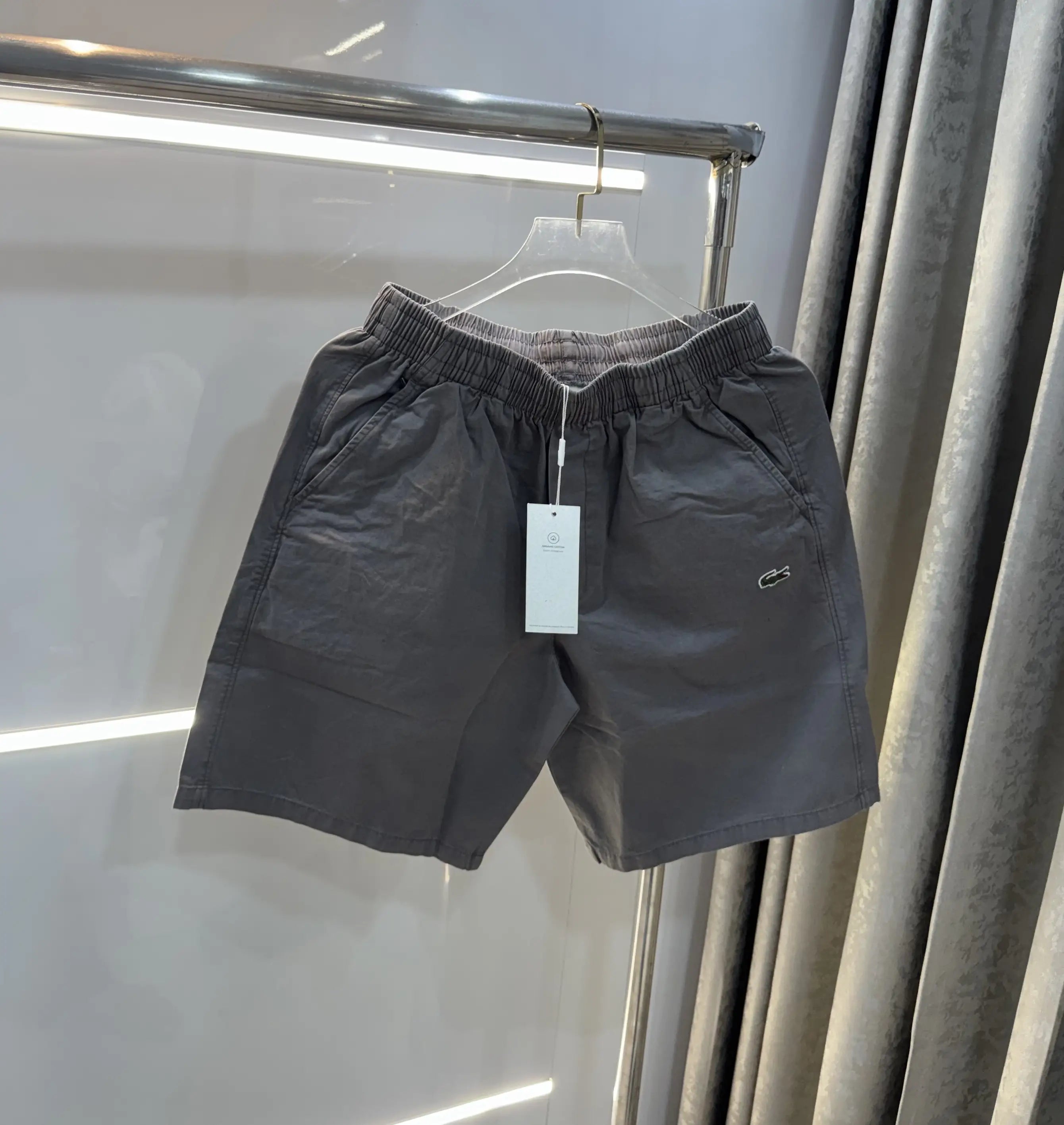 Lacoste Dark Grey Embroidery Logo Premium 🩳Shorts Main image