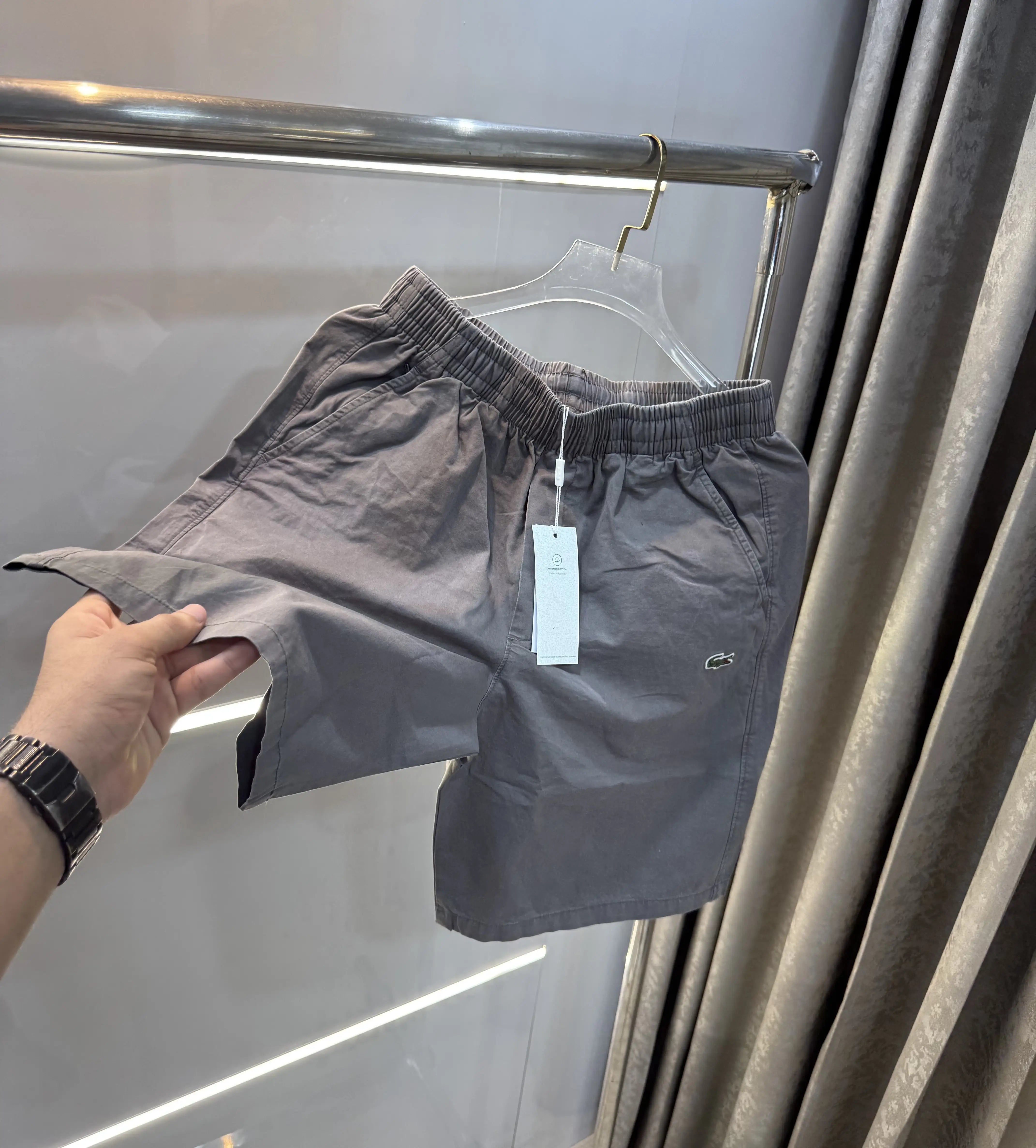Lacoste Dark Grey Embroidery Logo Premium 🩳Shorts Secondary image