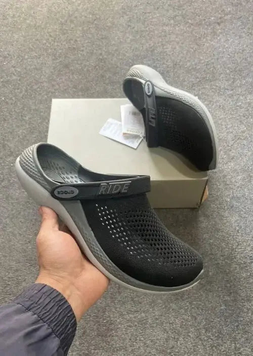 Crocs Literide 360 Clogs Black Grey D-1480 Secondary image