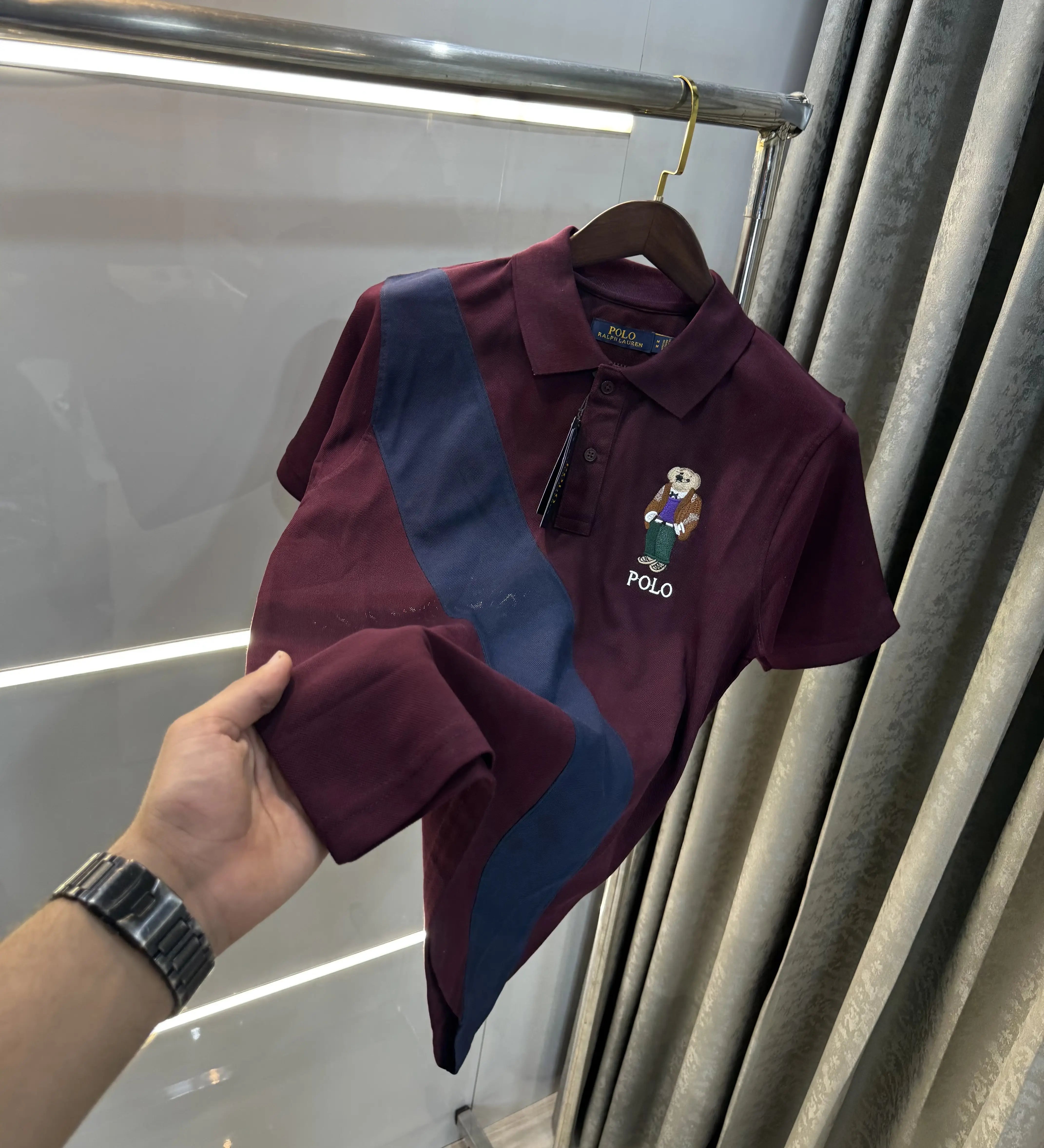 Ralph Lauren Wine Logo Work Premium Polo T-shirt Main image