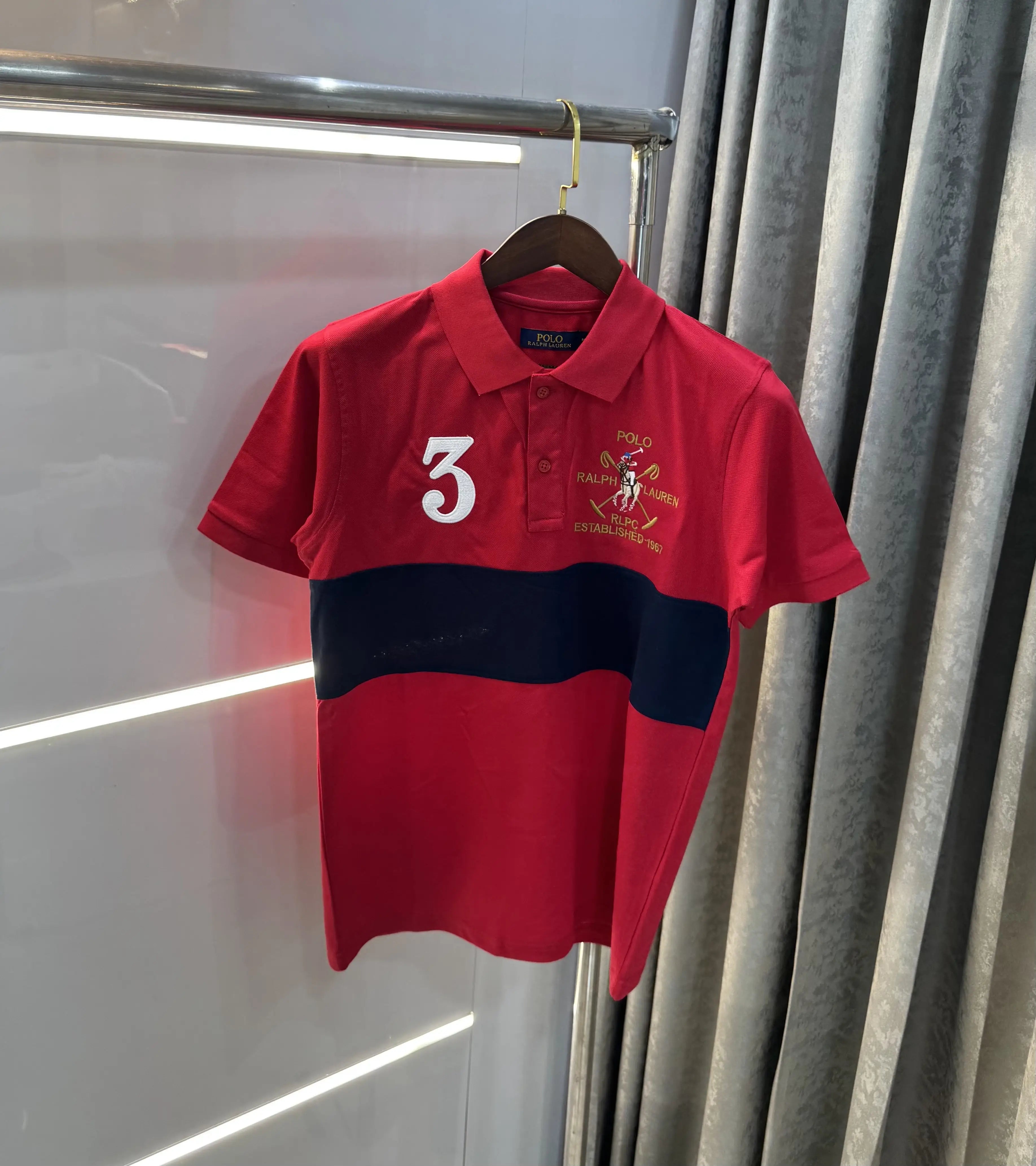 Ralph Lauren Red Logo Work Premium Polo T-shirt Secondary image