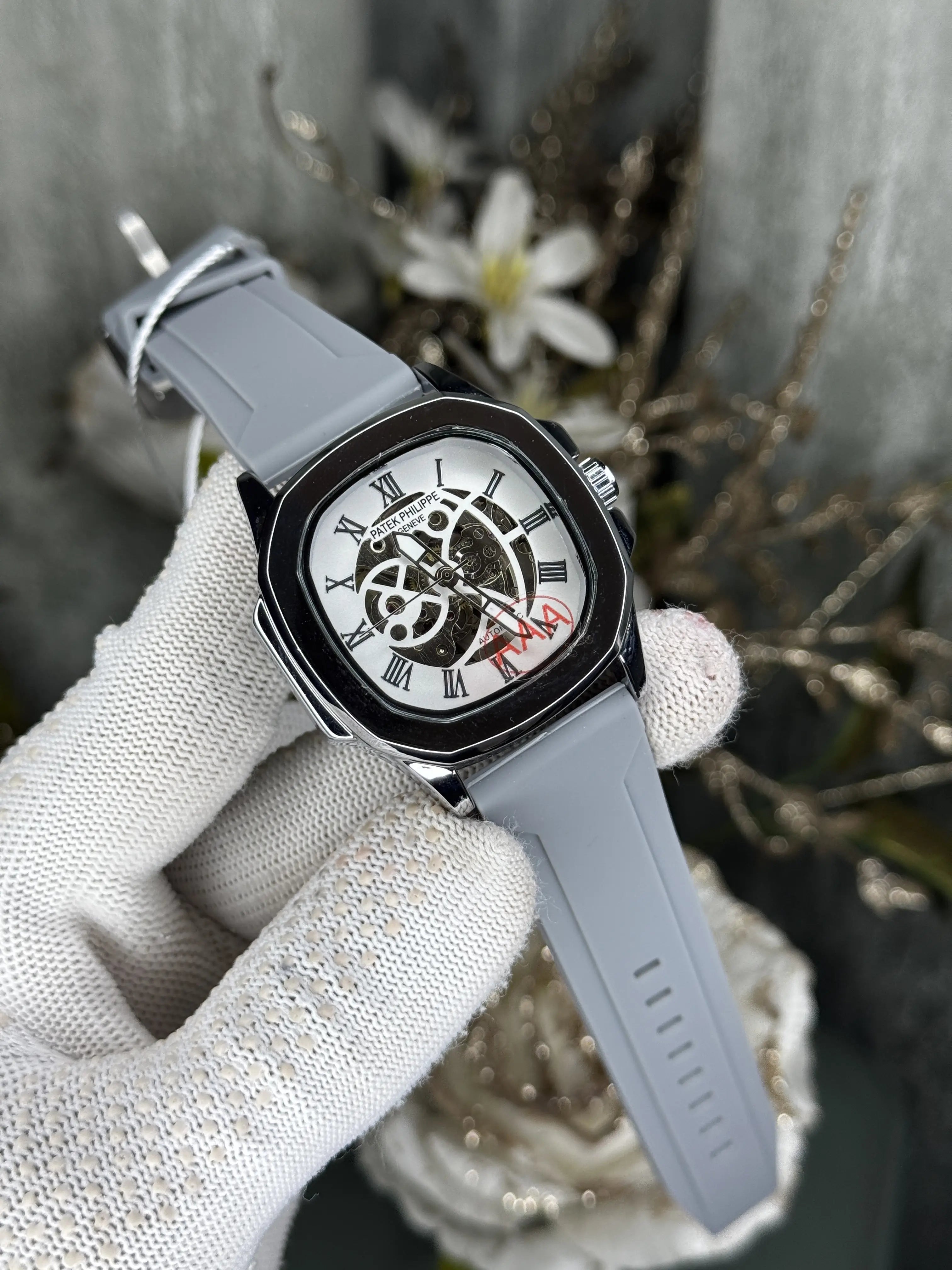 Patek Philipp e Silver Grey Premium Automatic Watch Secondary image