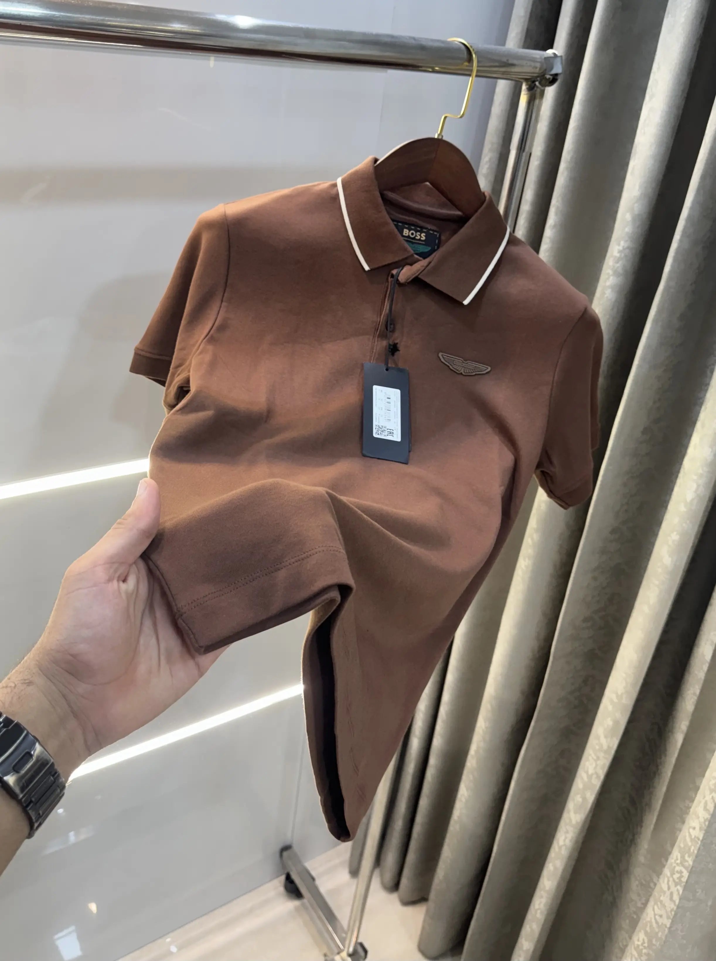 Hug o Boss aston martin edition Brown Logo Work Premium Polo T-shirt Main image