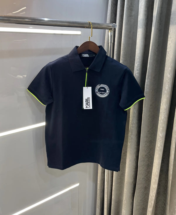 Karl Lagerfled Navy Blue Imported Polo T-Shirt