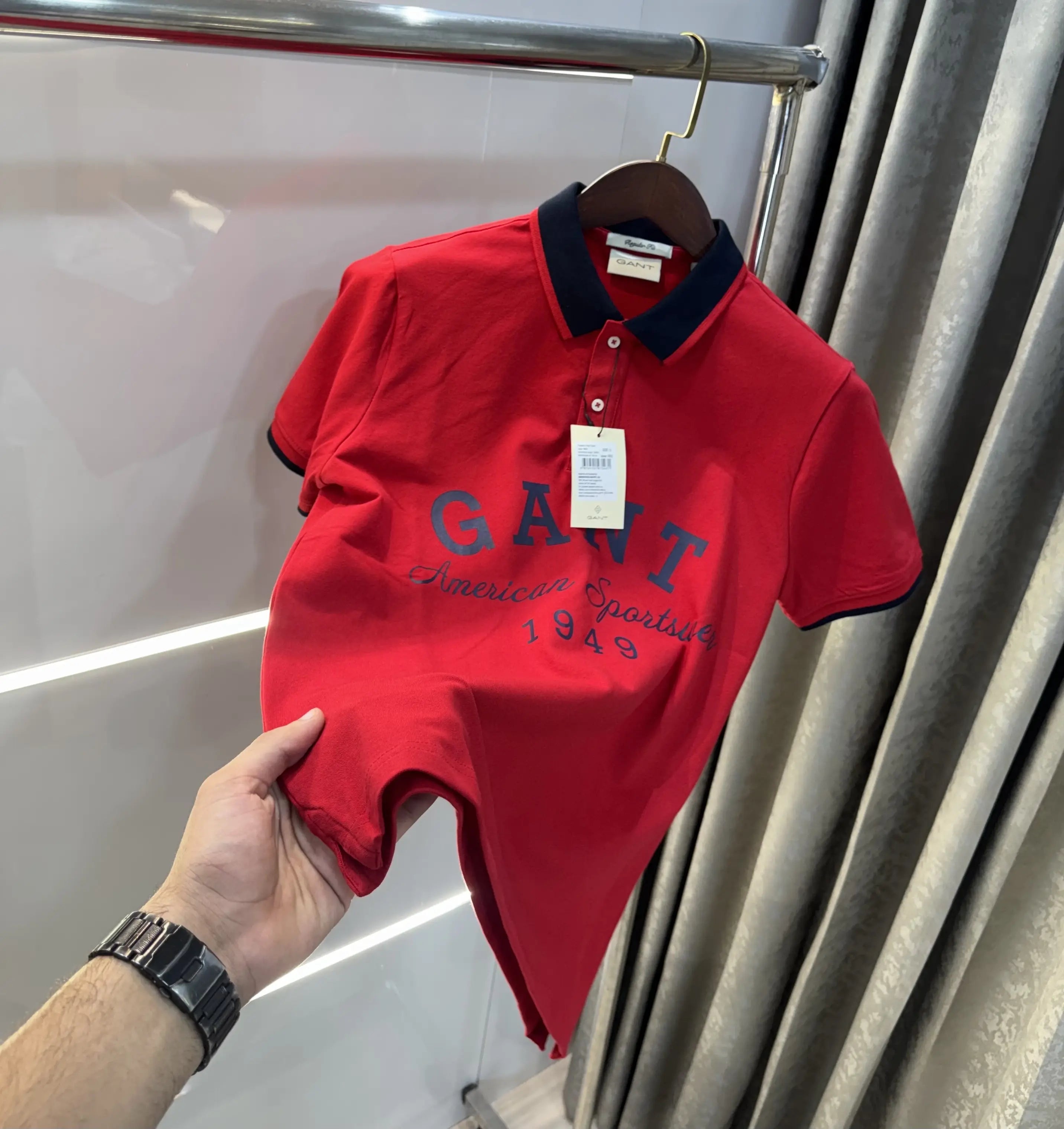 Gant Red Logo Work Premium Polo T-shirt Main image