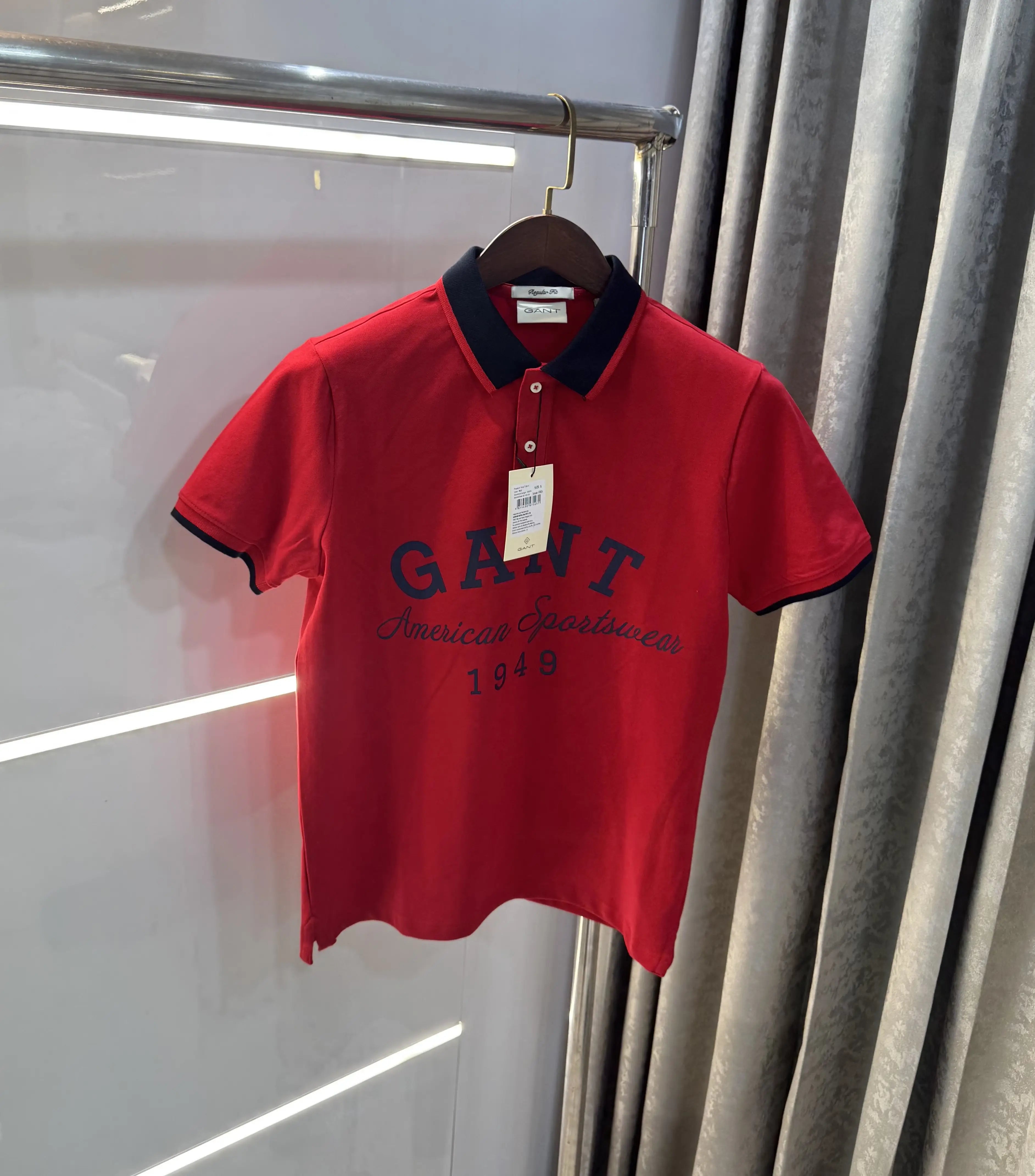 Gant Red Logo Work Premium Polo T-shirt Secondary image