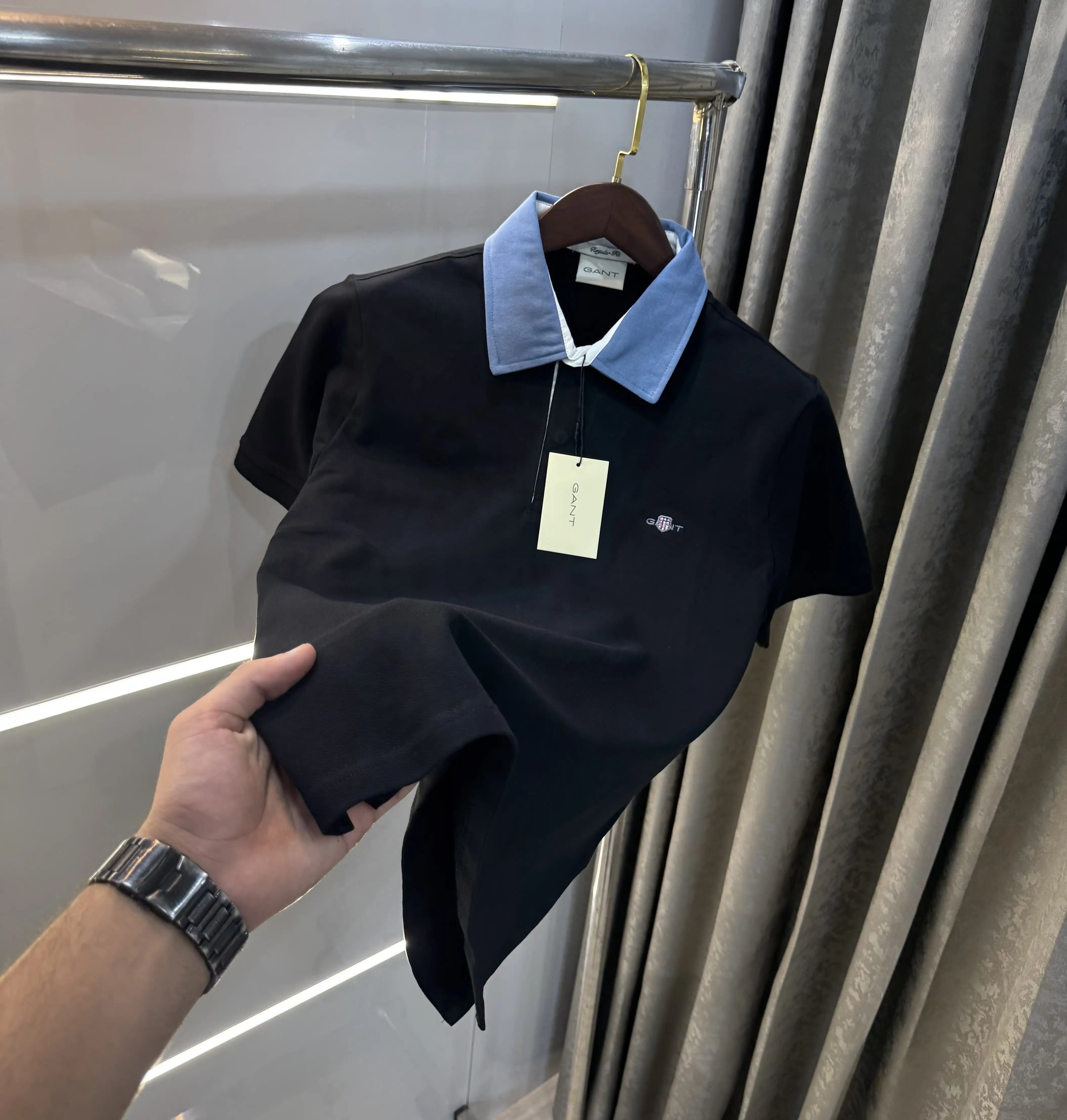 Gant Black Logo Work Premium Polo T-shirt Main image
