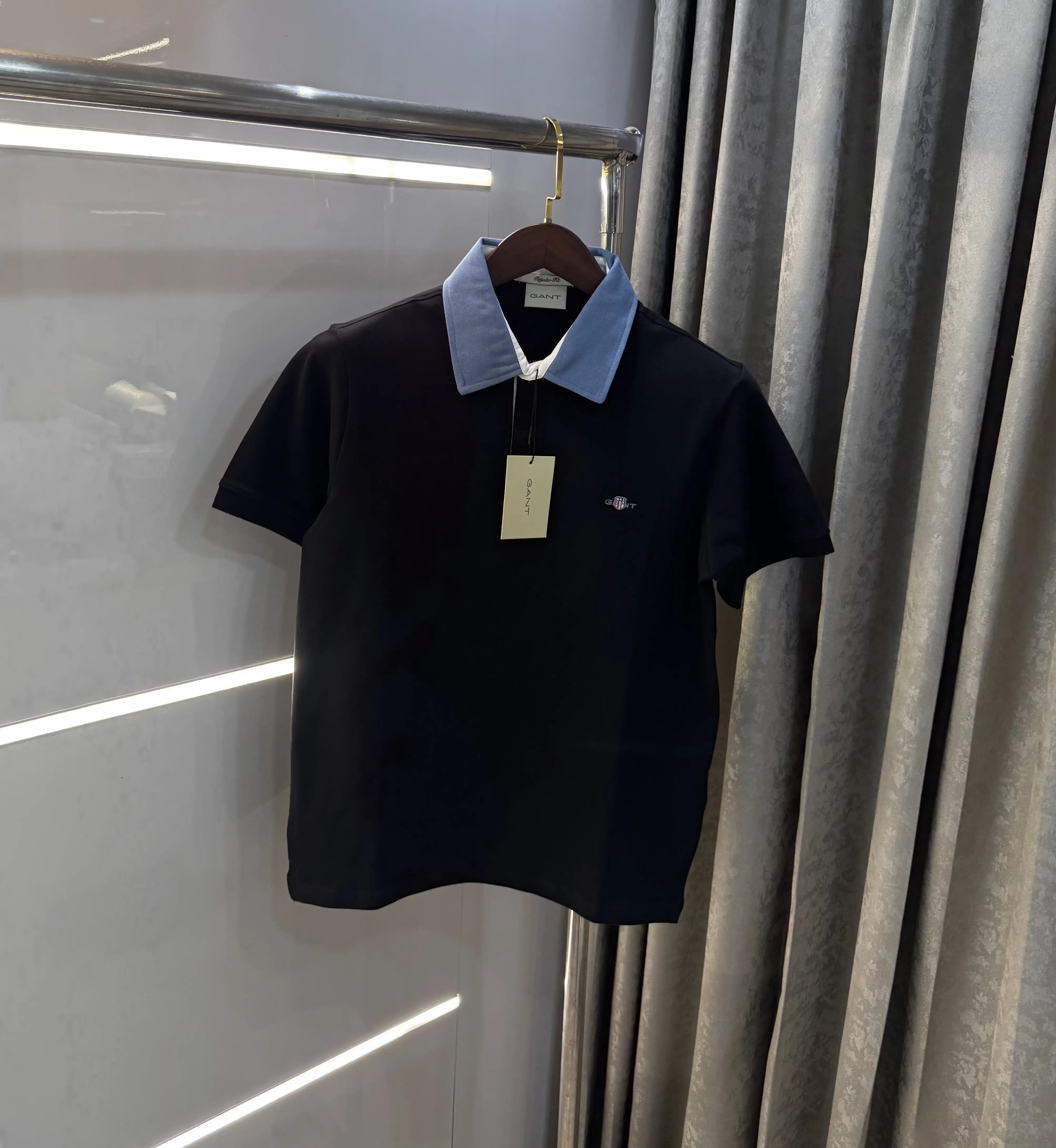 Gant Black Logo Work Premium Polo T-shirt Secondary image