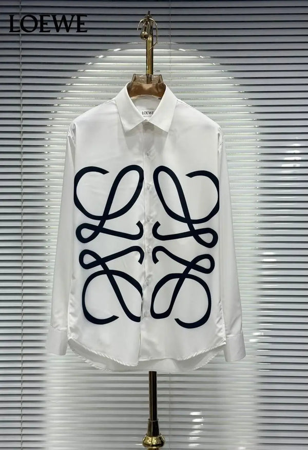 Loewe White Designer Premium Shirt