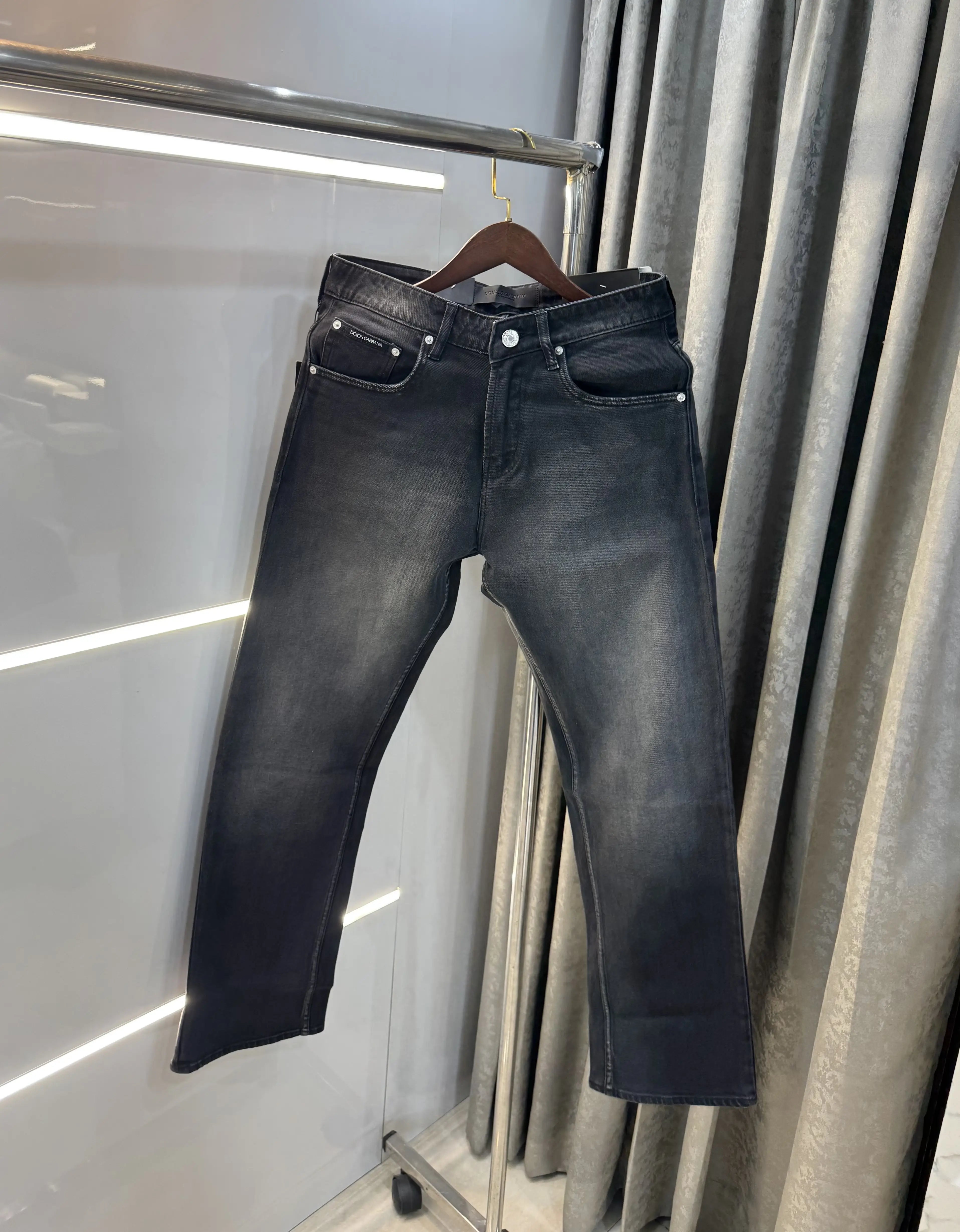 Dolce&Gabbana Carbon Black Imported Premium Denim Secondary image