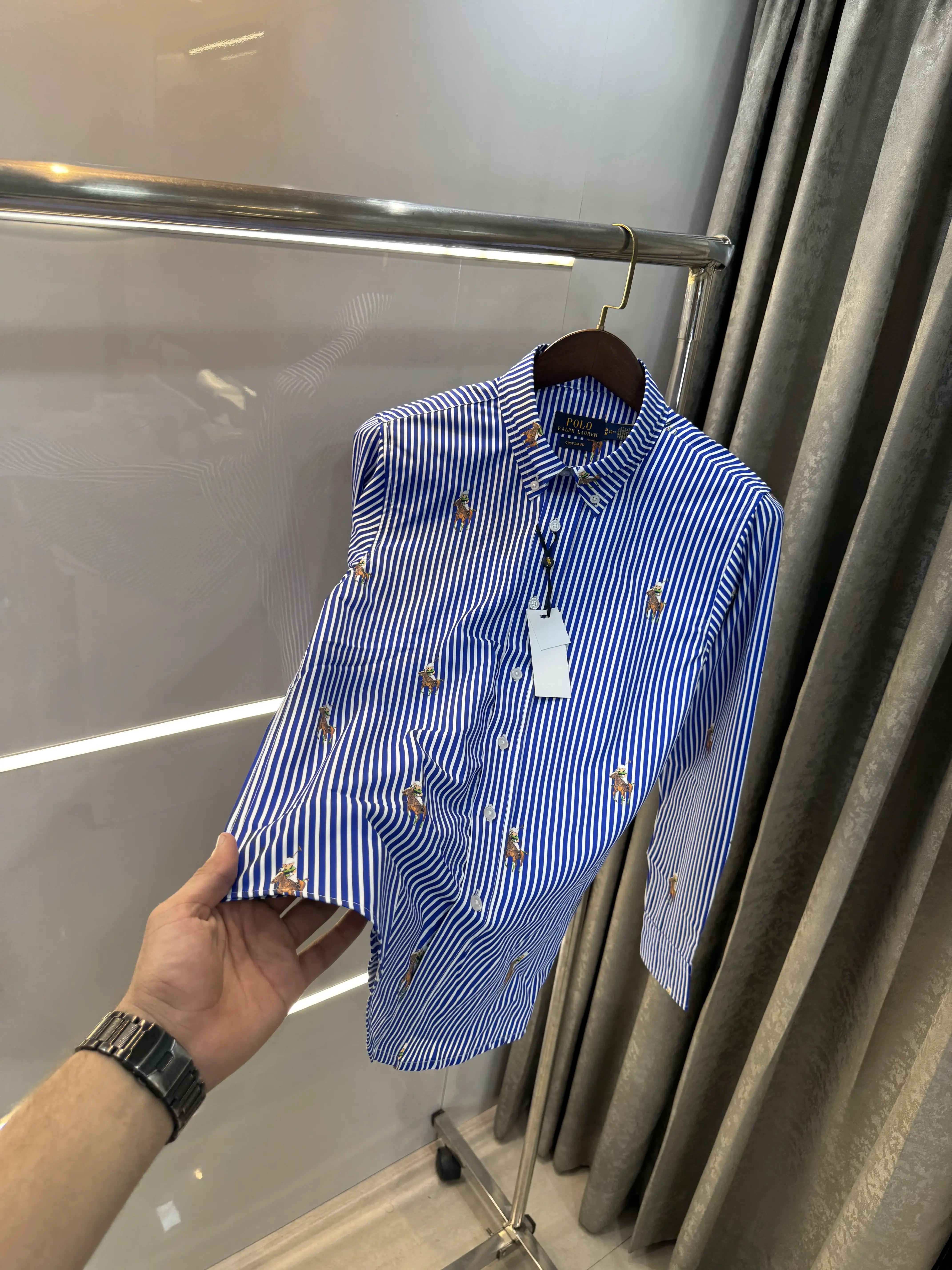 Ralph Lauren Dark Blue Teddy Premium Shirt Main image