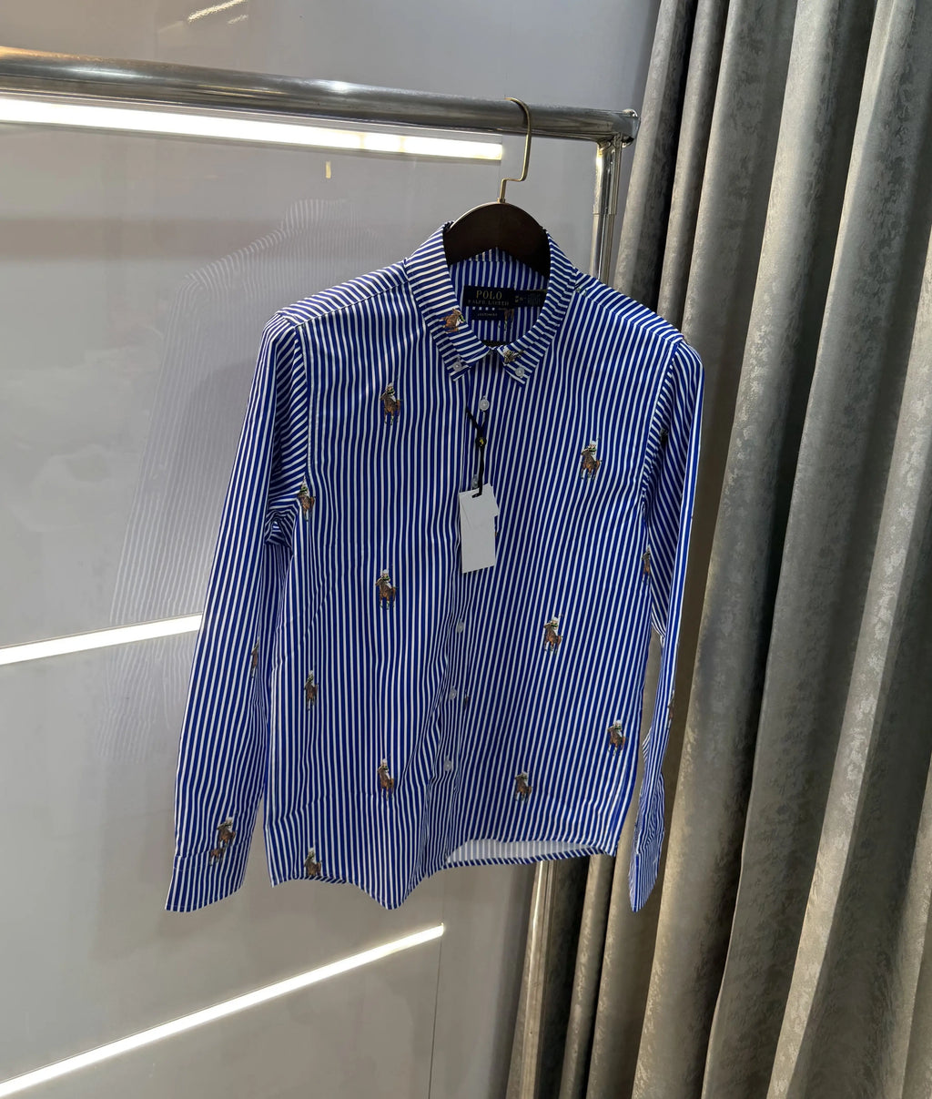 Ralph Lauren Dark Blue Teddy Premium Shirt