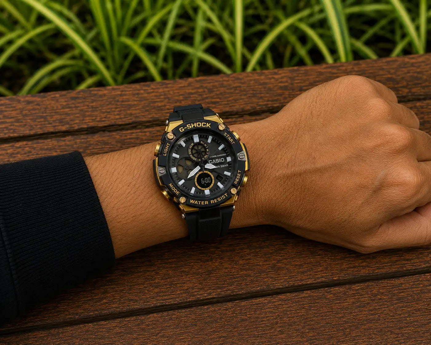 G shock B100 black gold Main image